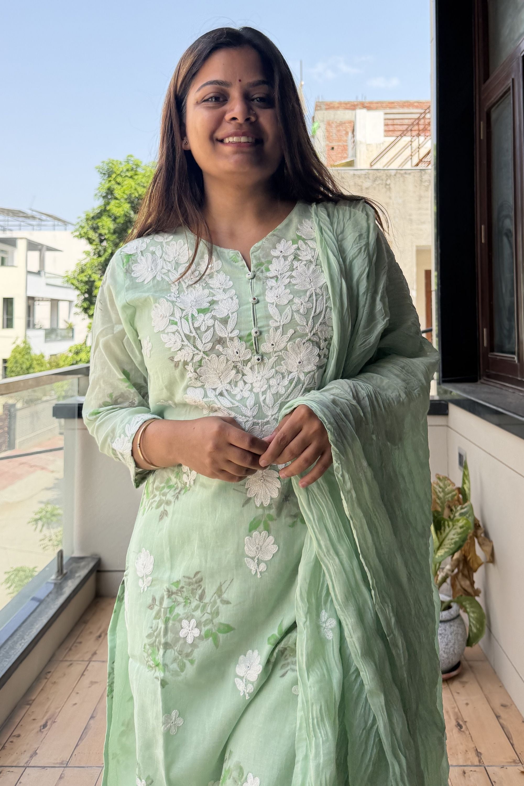 Dupatta Pant Set