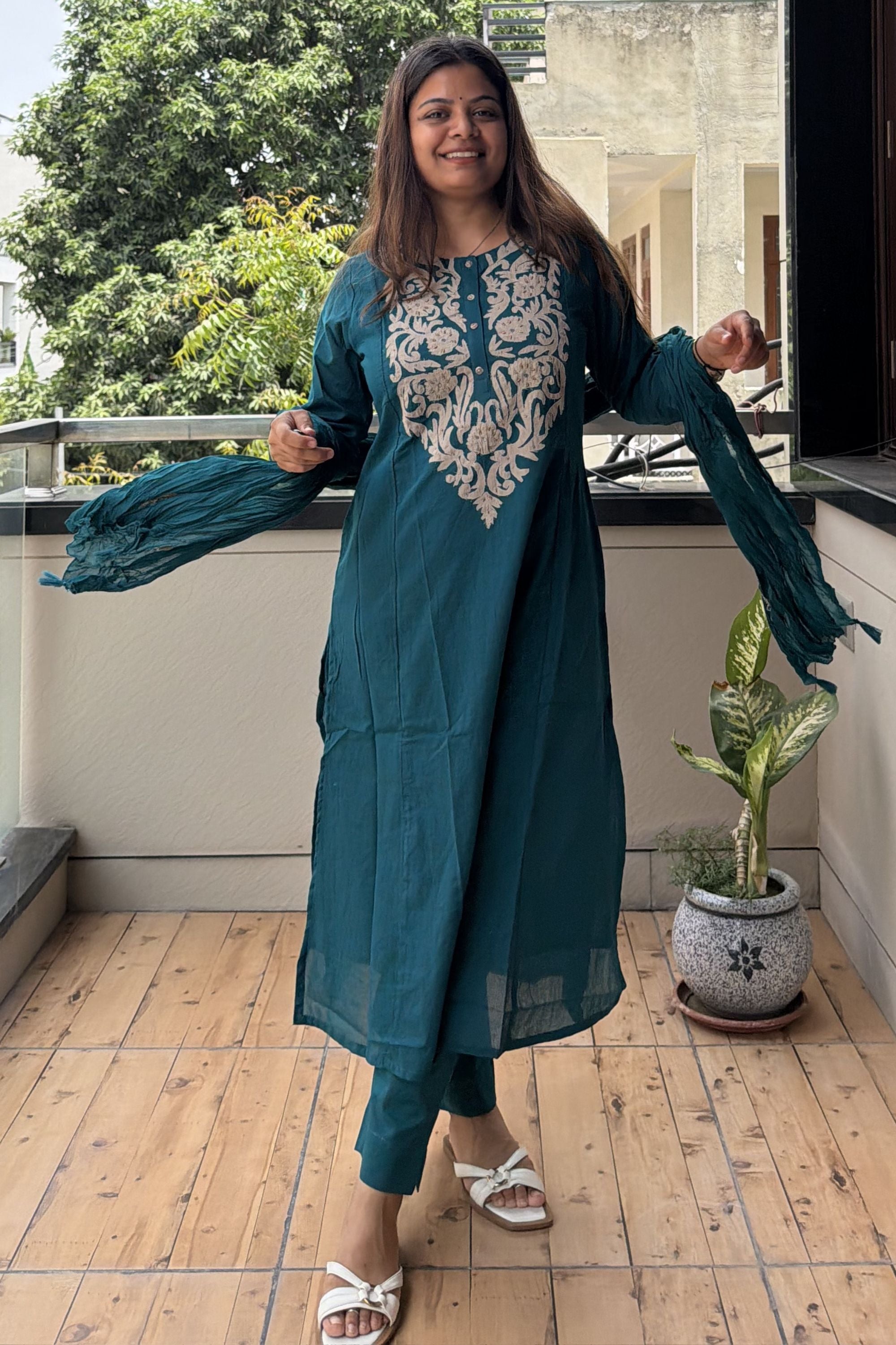 Dupatta Pant Set