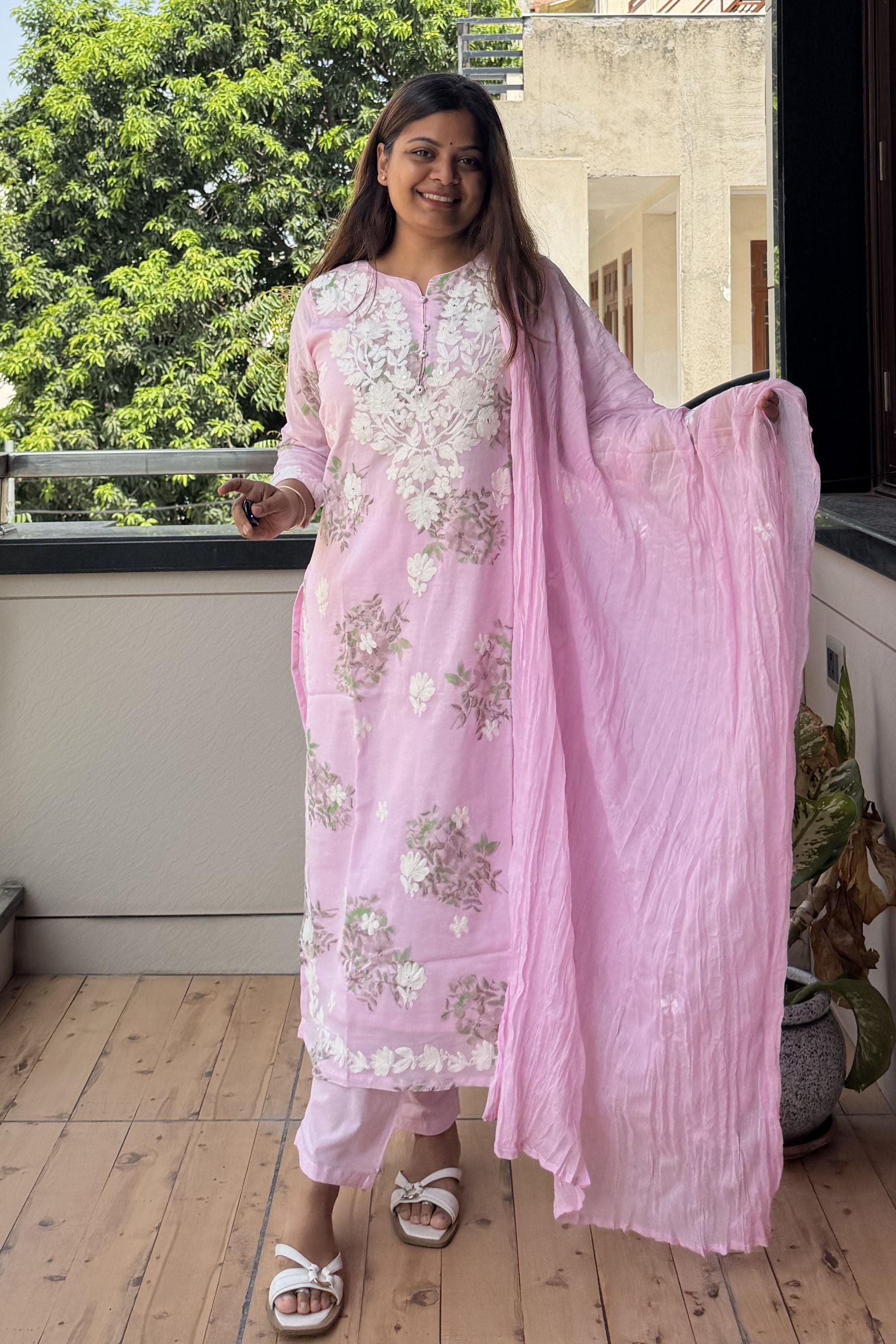 Dupatta Pant Set