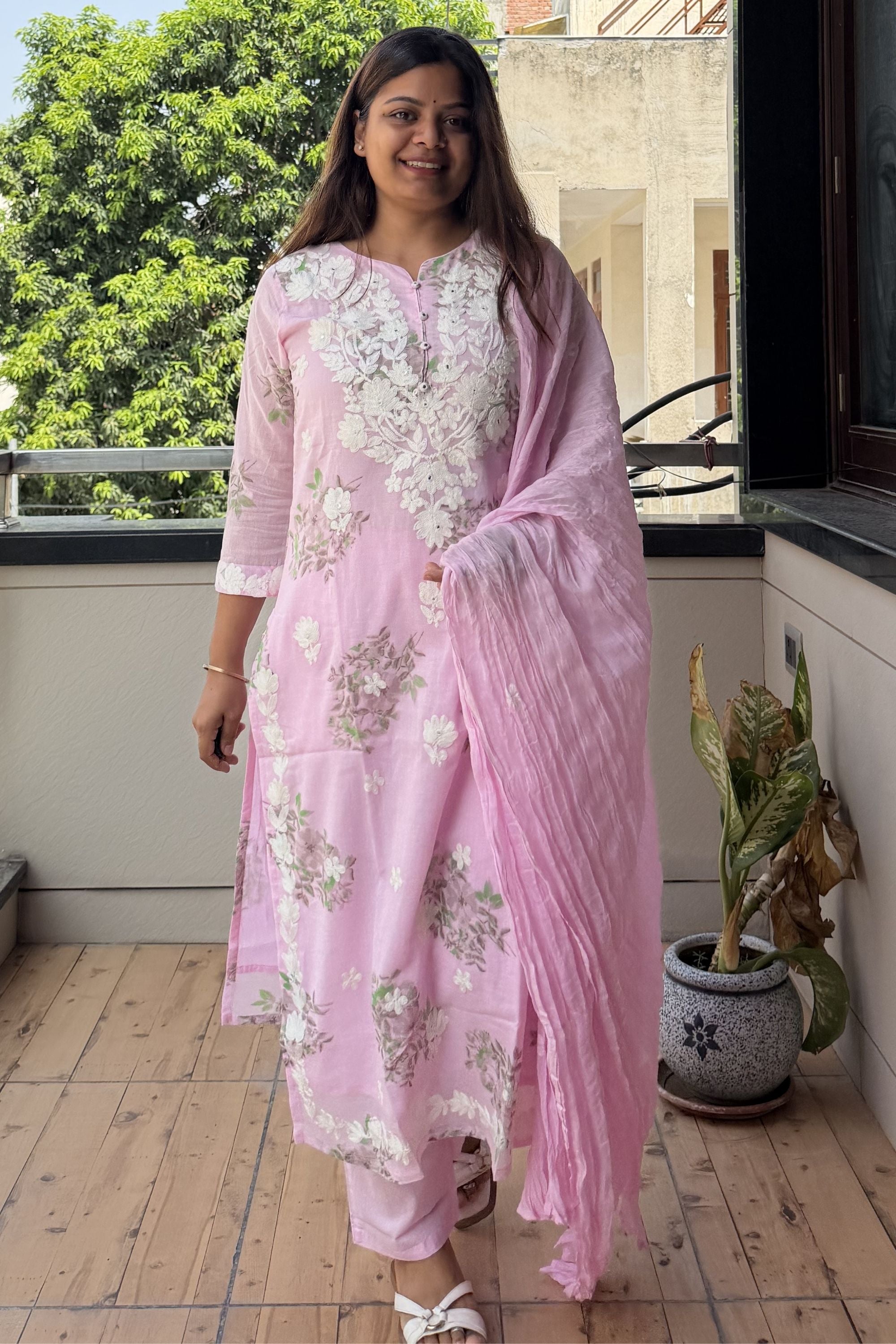 Dupatta Pant Set