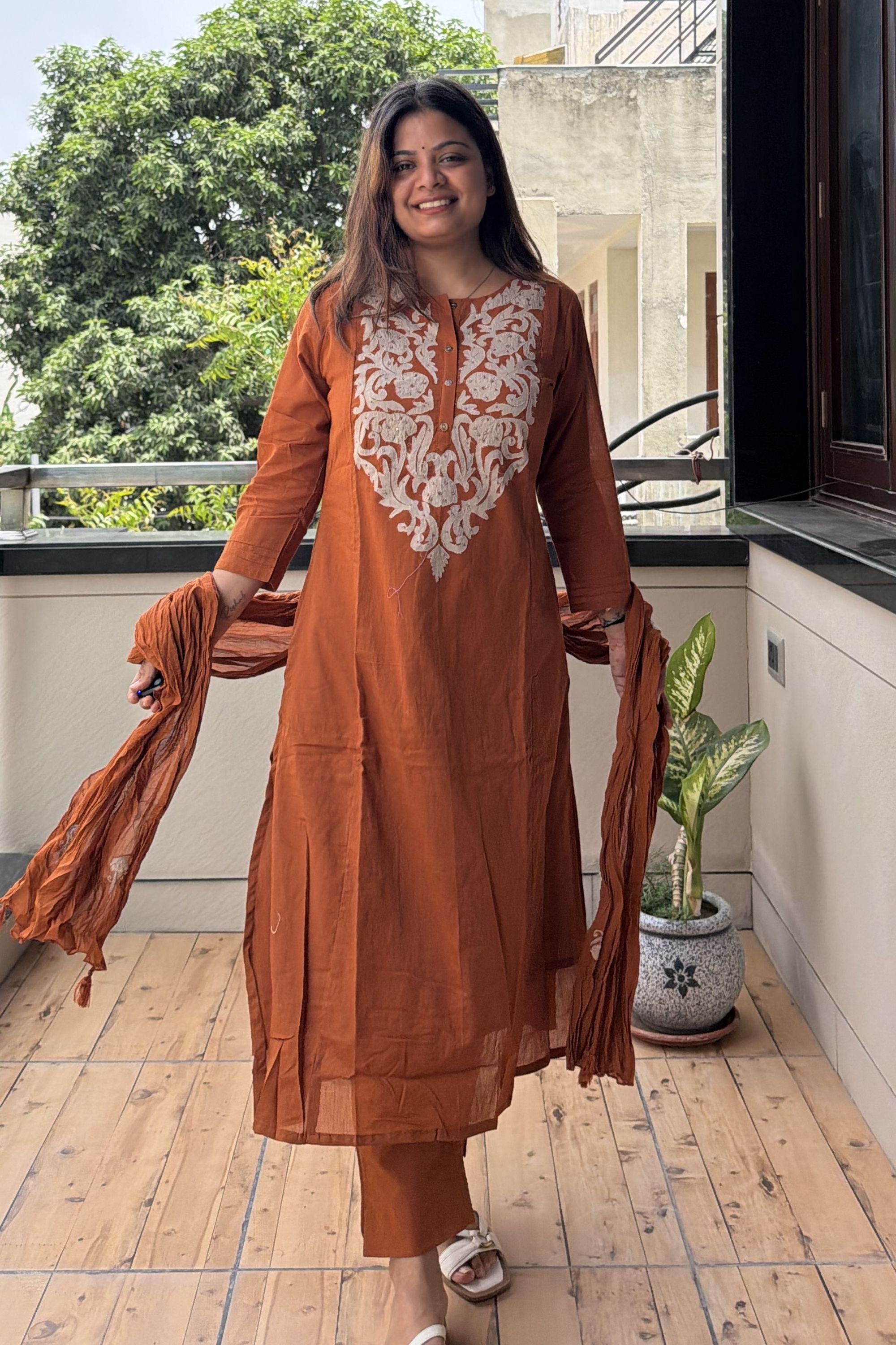 Dupatta Pant Set