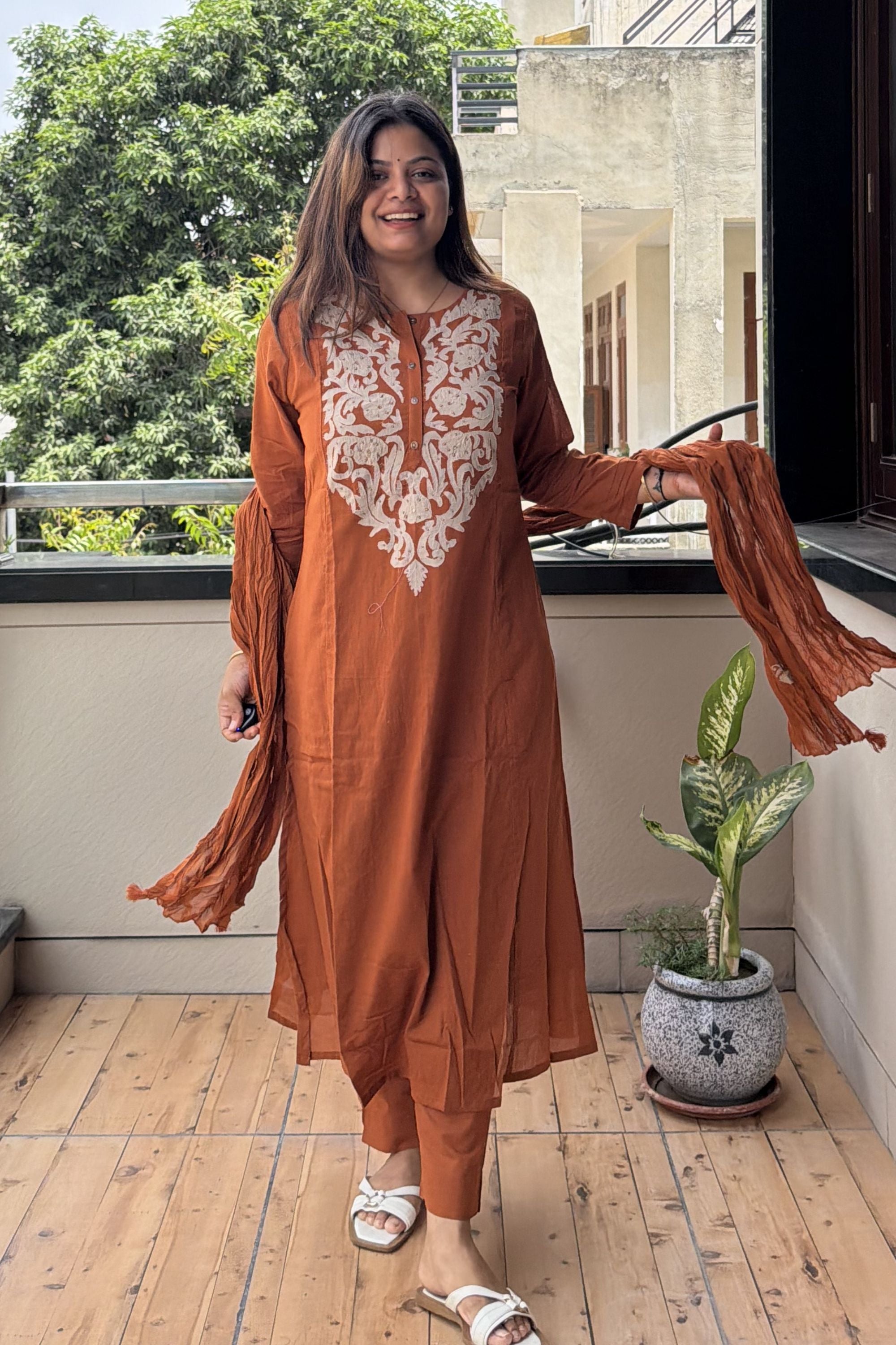 Dupatta Pant Set