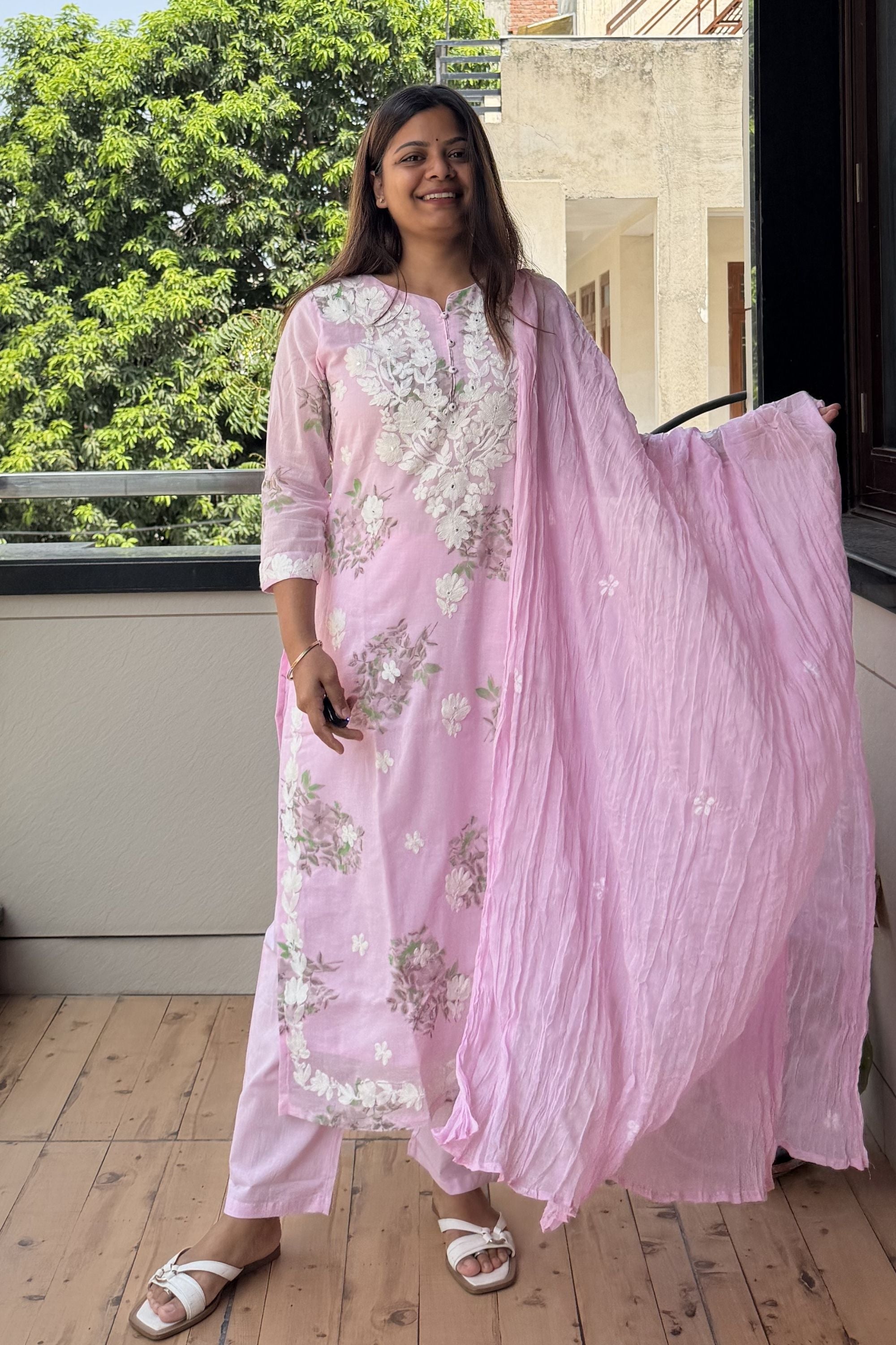 Dupatta Pant Set
