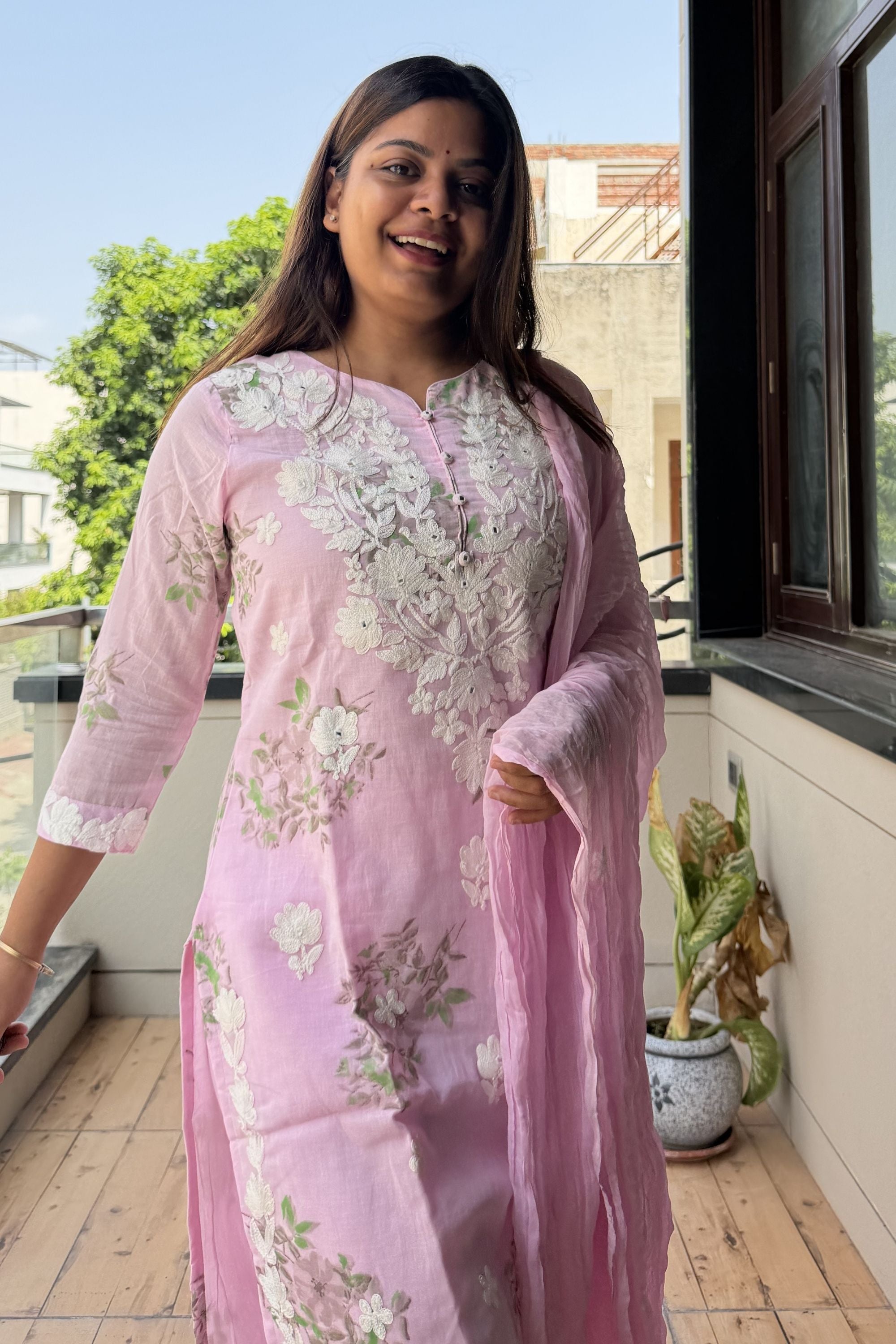 Dupatta Pant Set