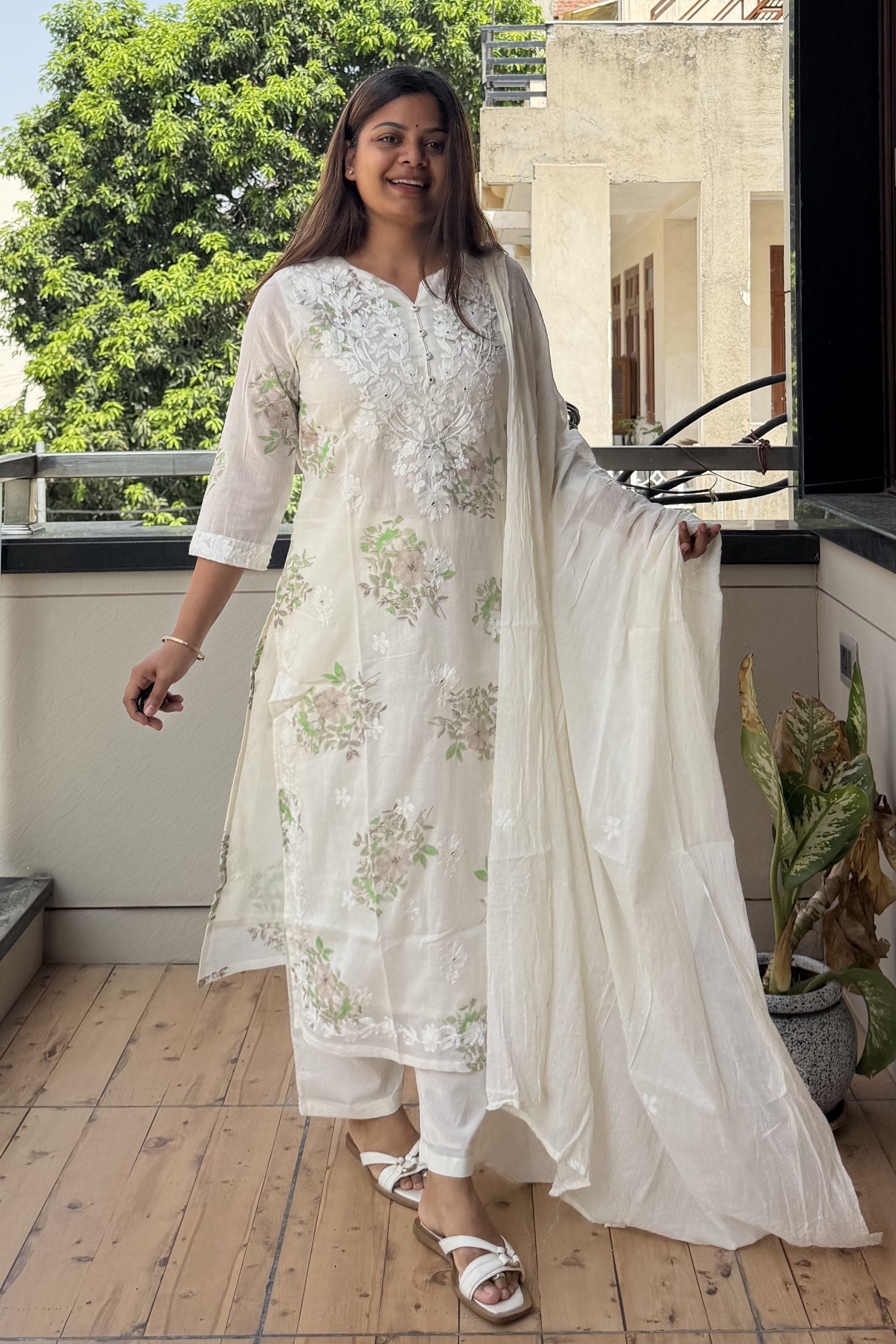 Dupatta Pant Set