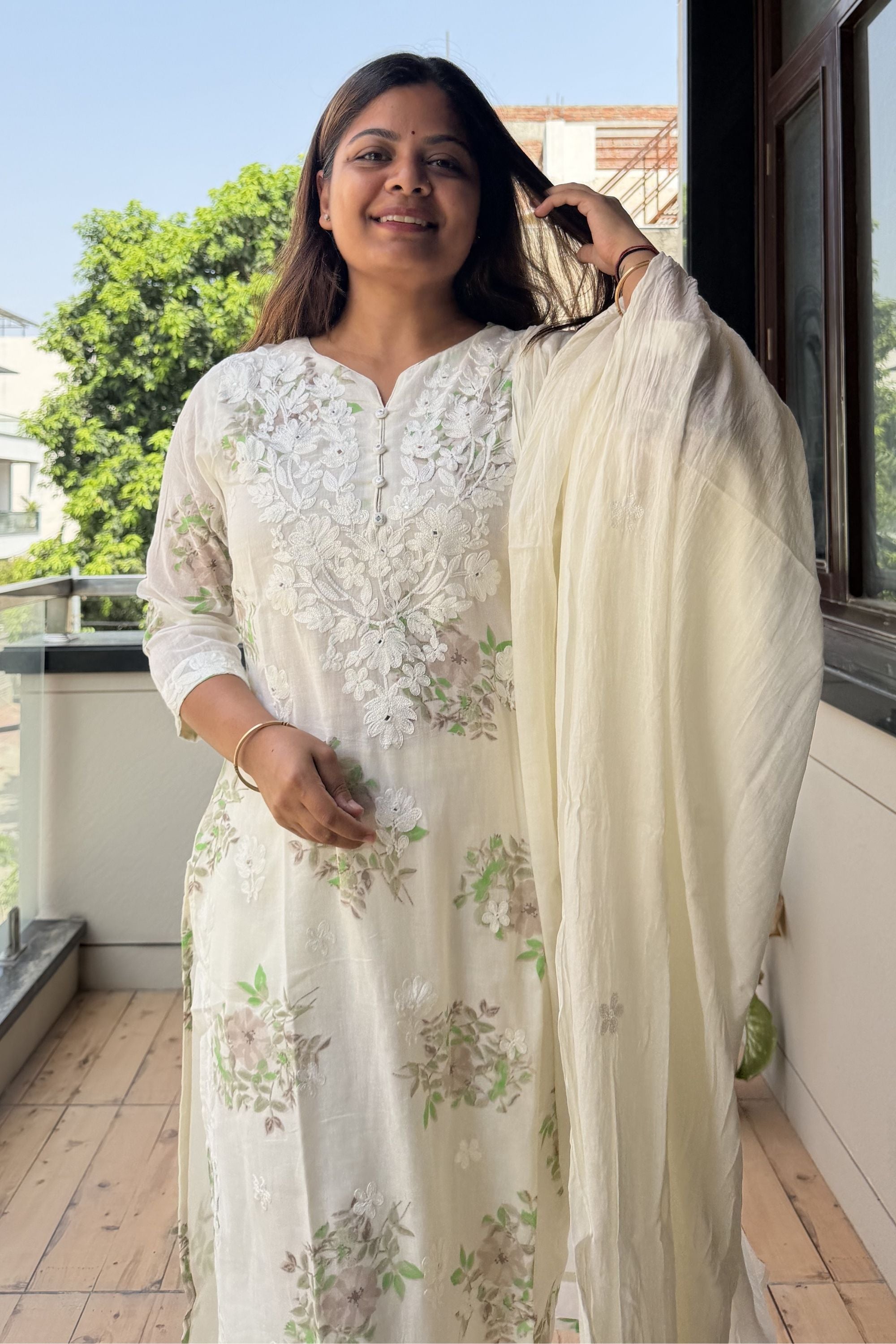 Dupatta Pant Set
