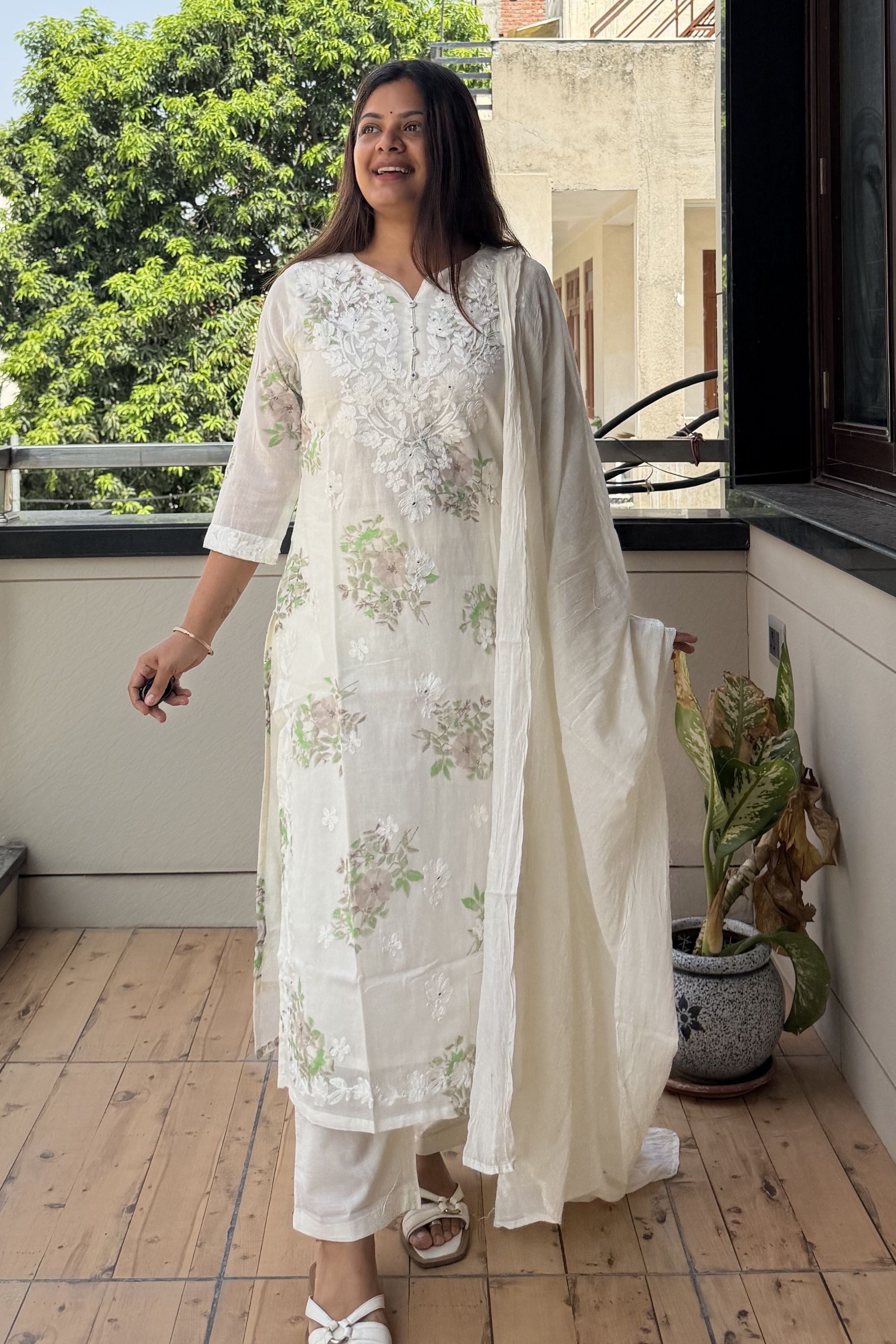 Dupatta Pant Set