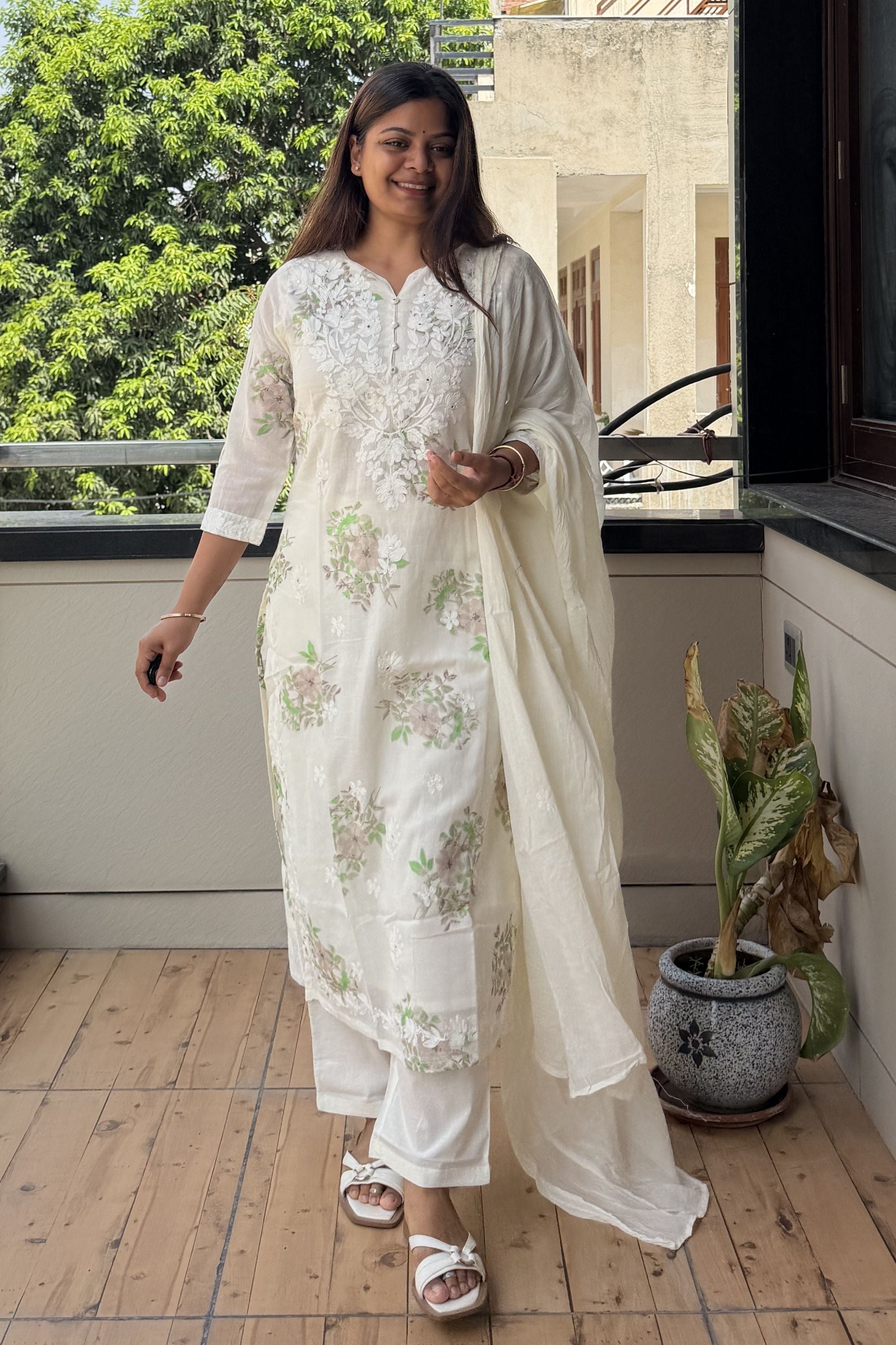Dupatta Pant Set