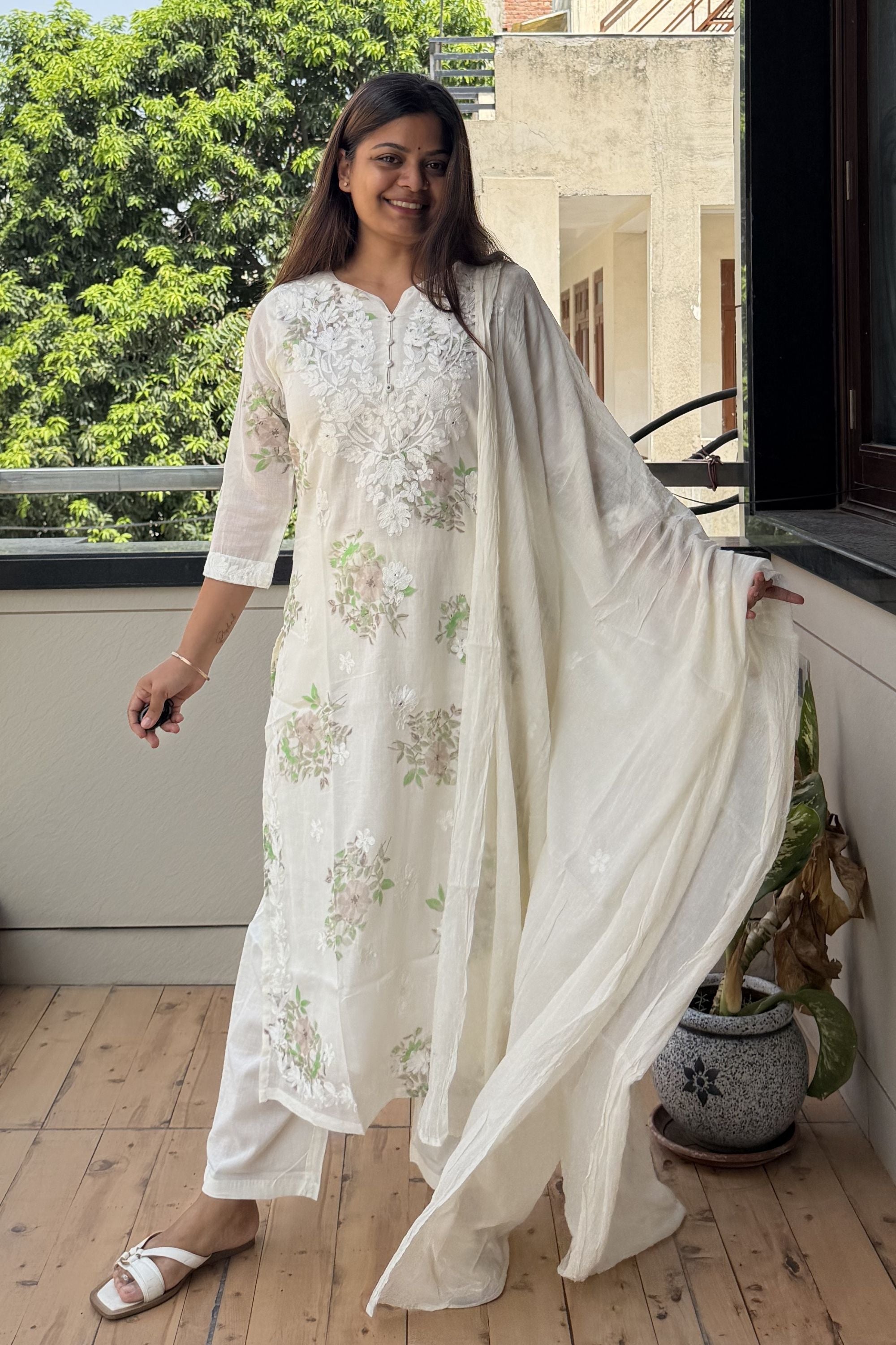 Dupatta Pant Set