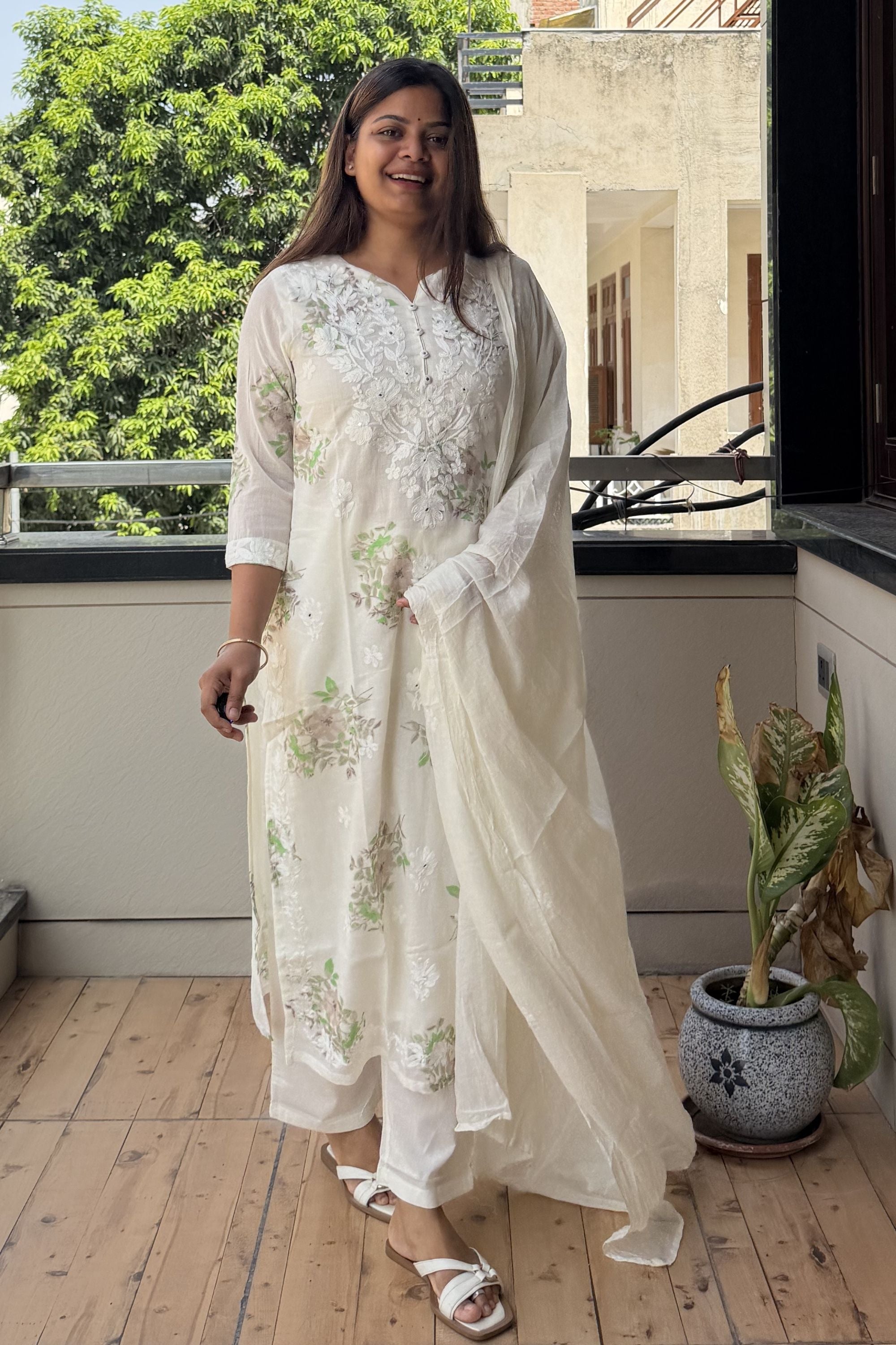 Dupatta Pant Set
