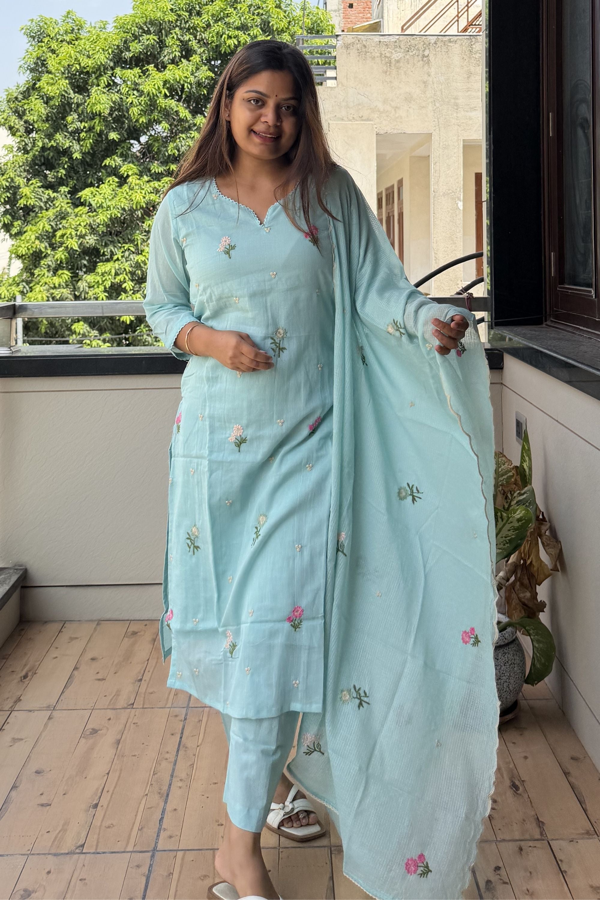 Dupatta Pant Set