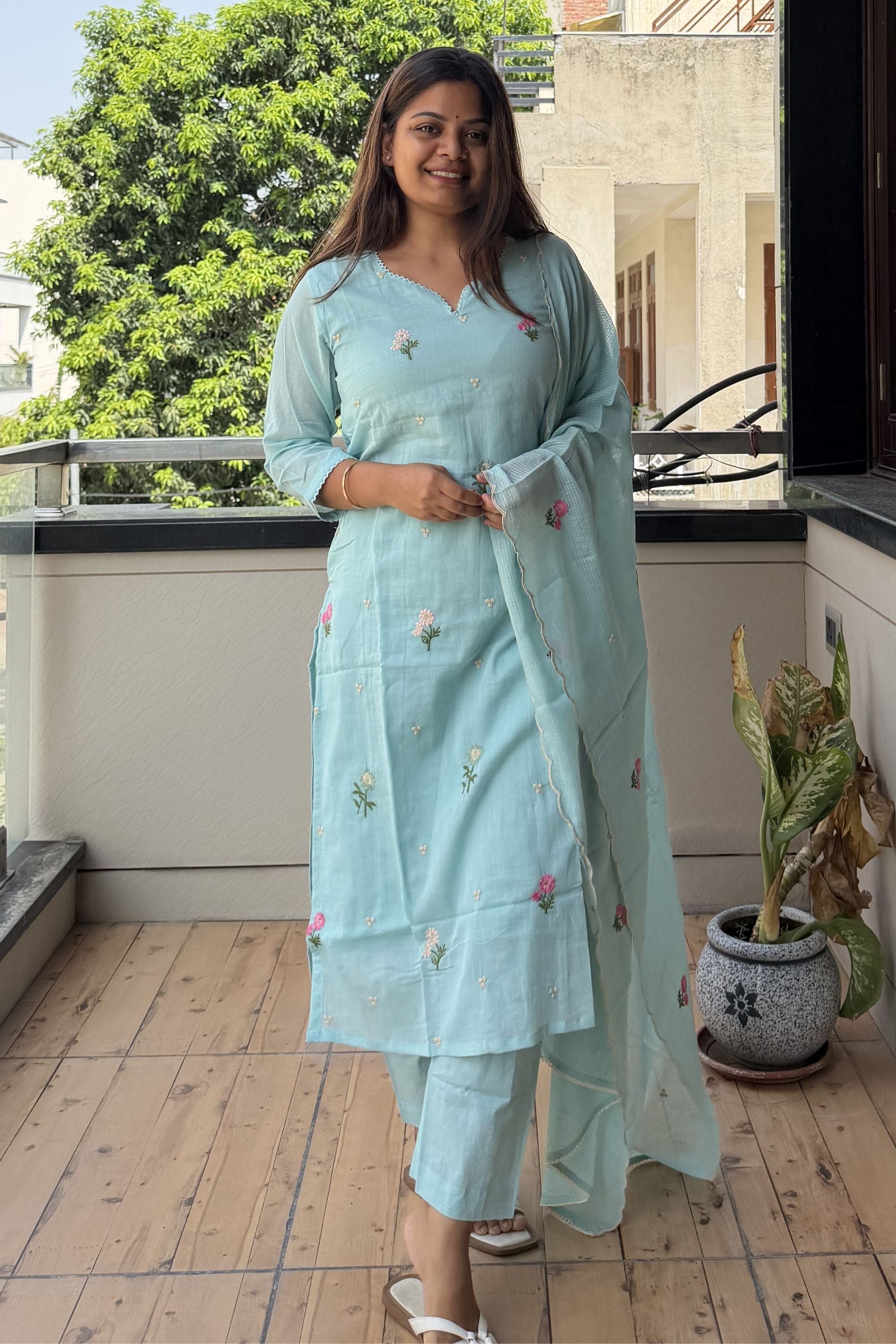 Dupatta Pant Set