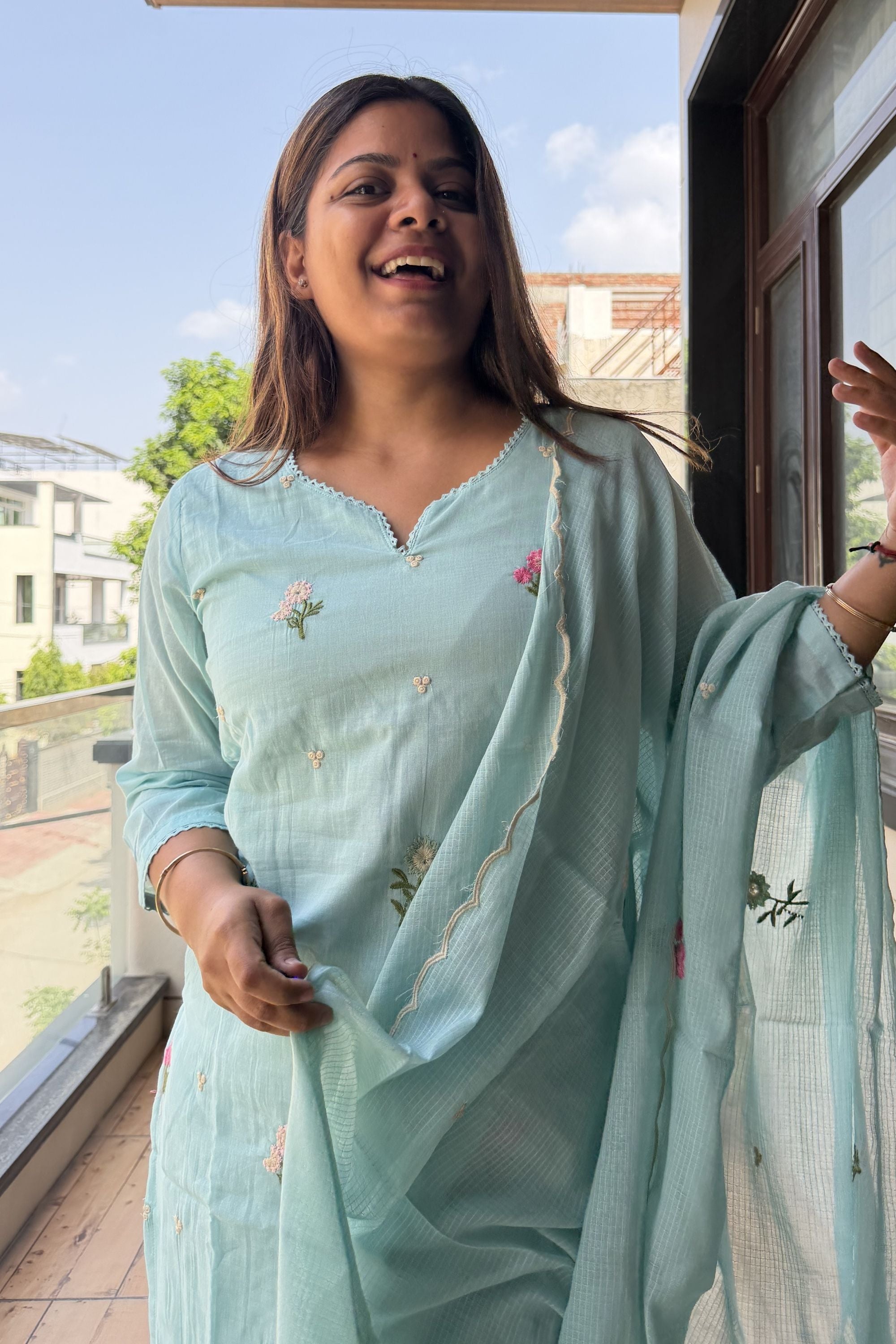 Dupatta Pant Set