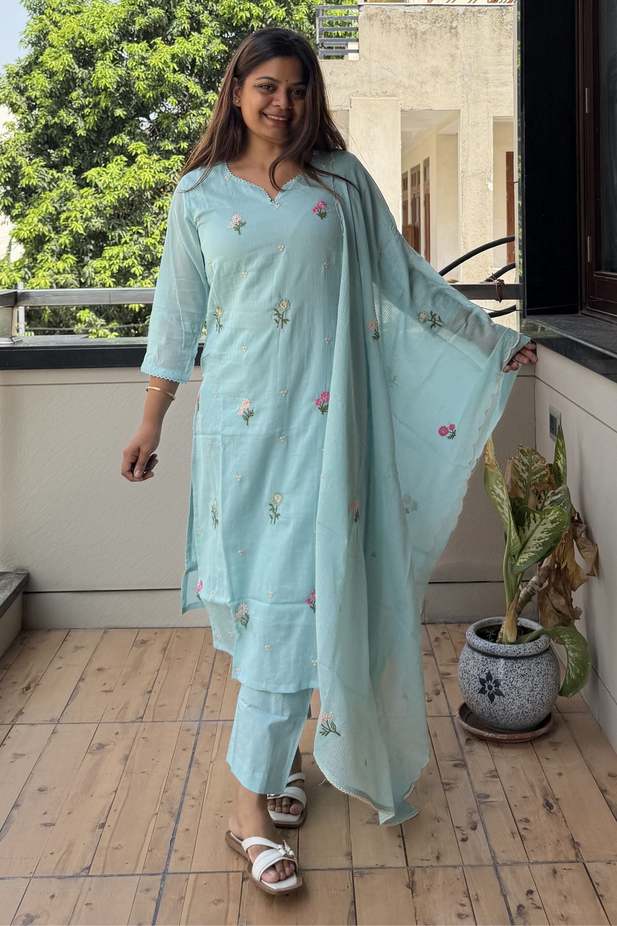 Dupatta Pant Set