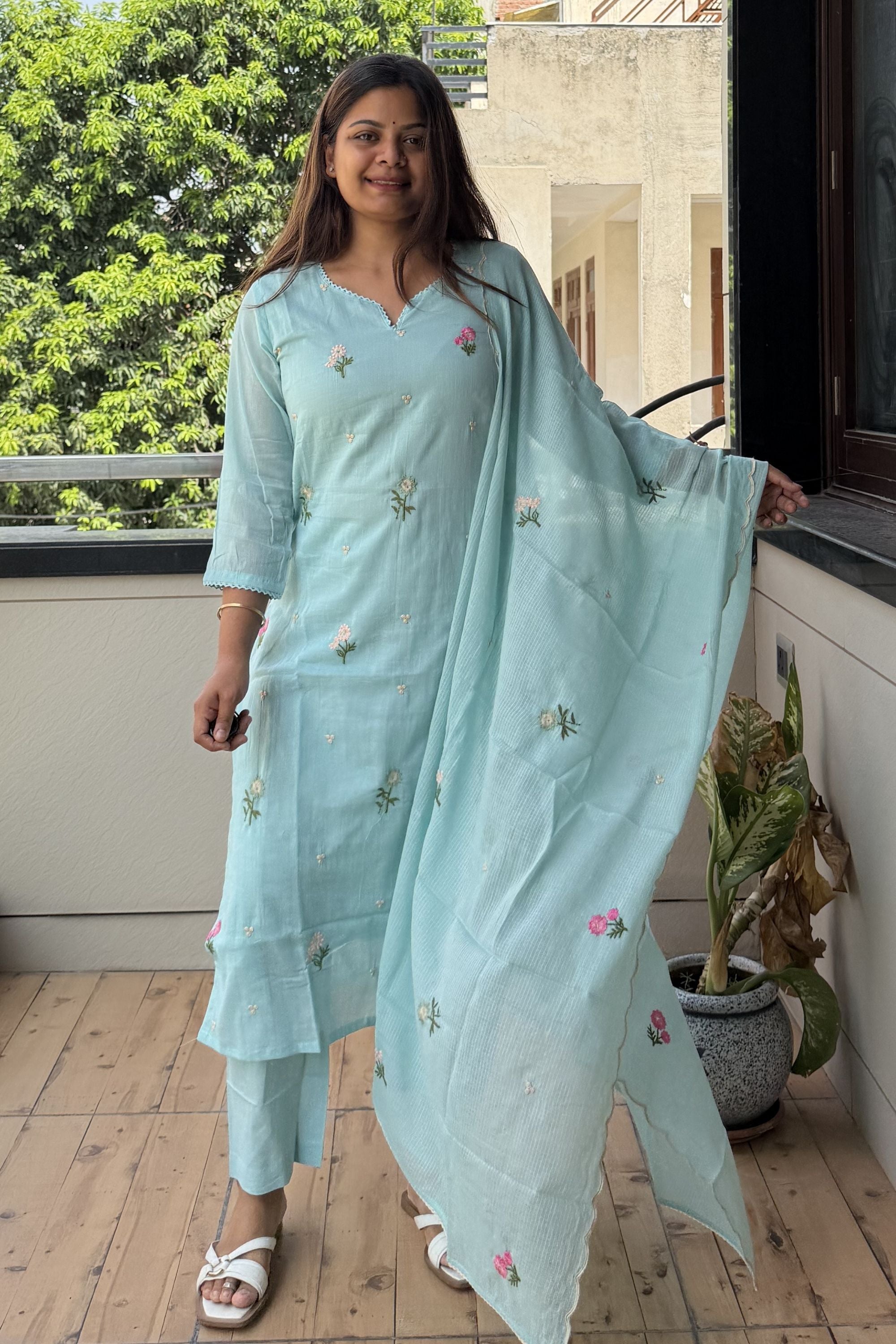 Dupatta Pant Set