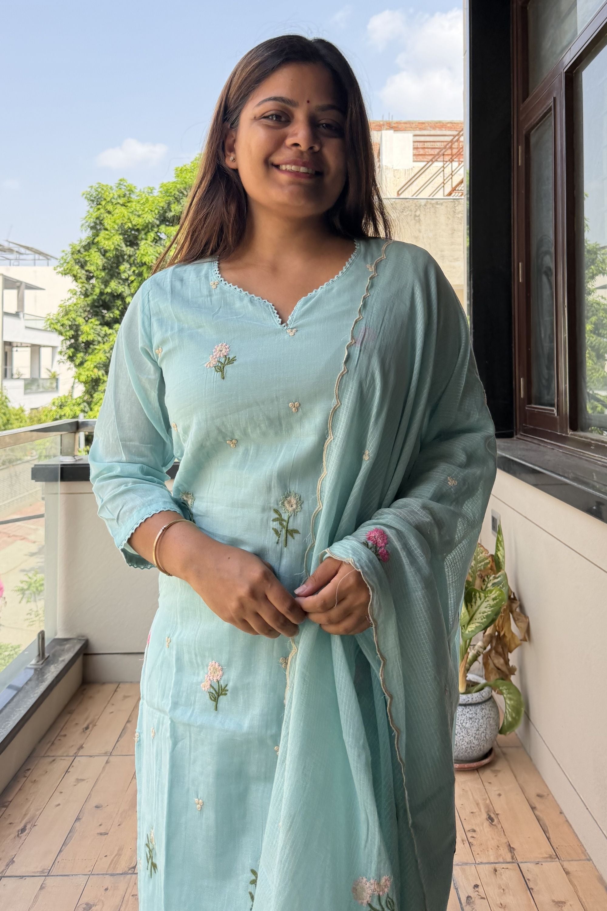 Dupatta Pant Set