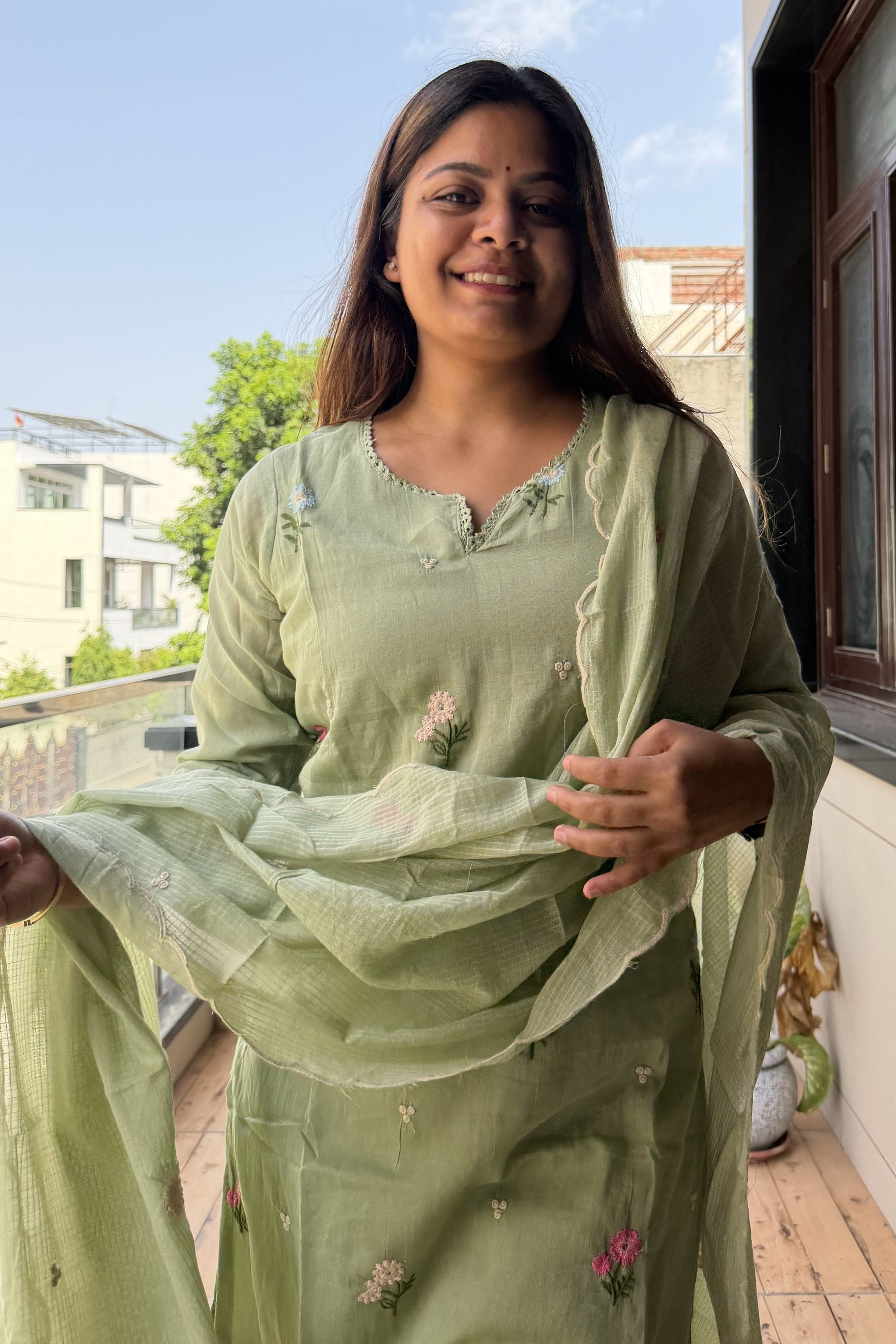 Dupatta Pant Set