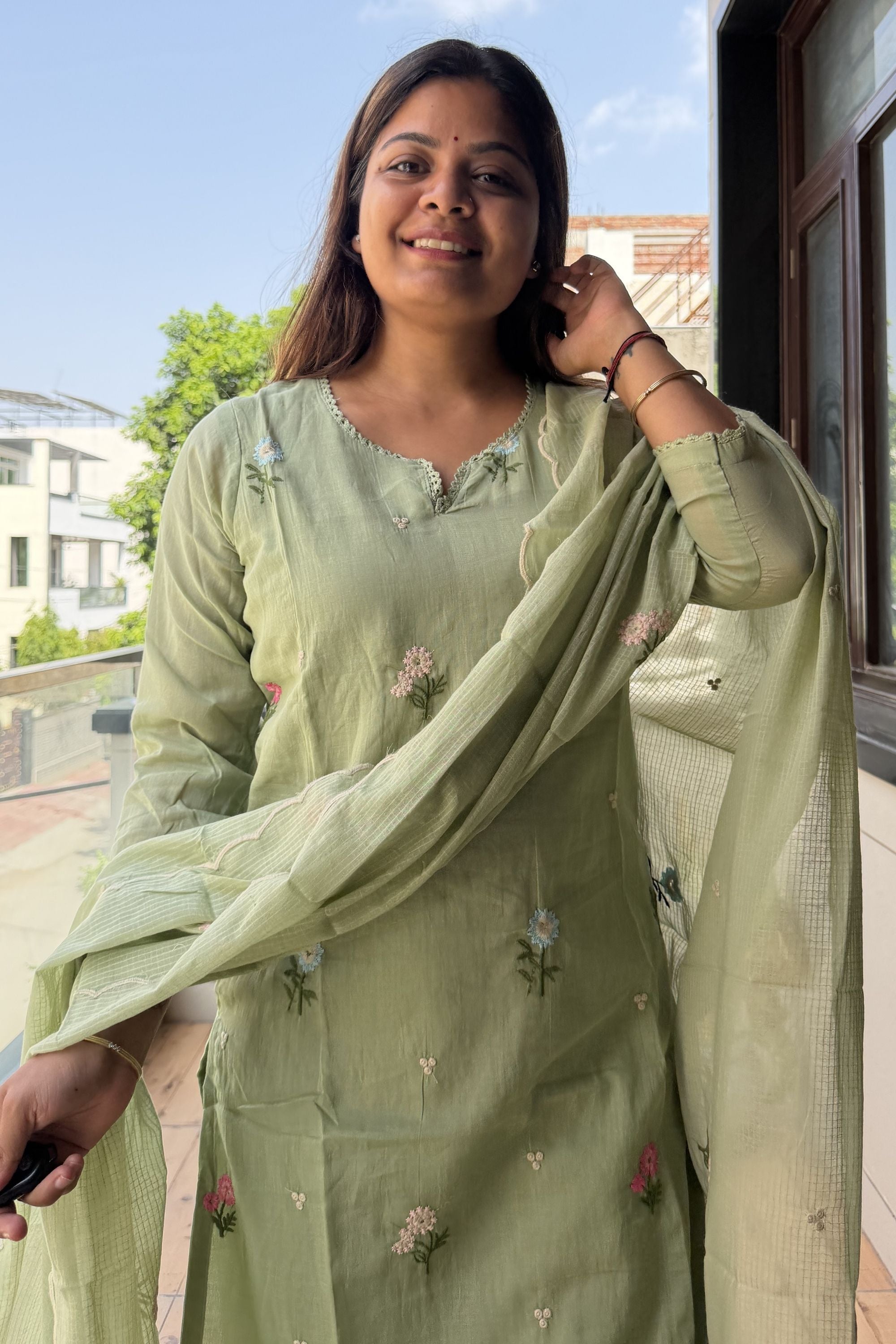 Dupatta Pant Set