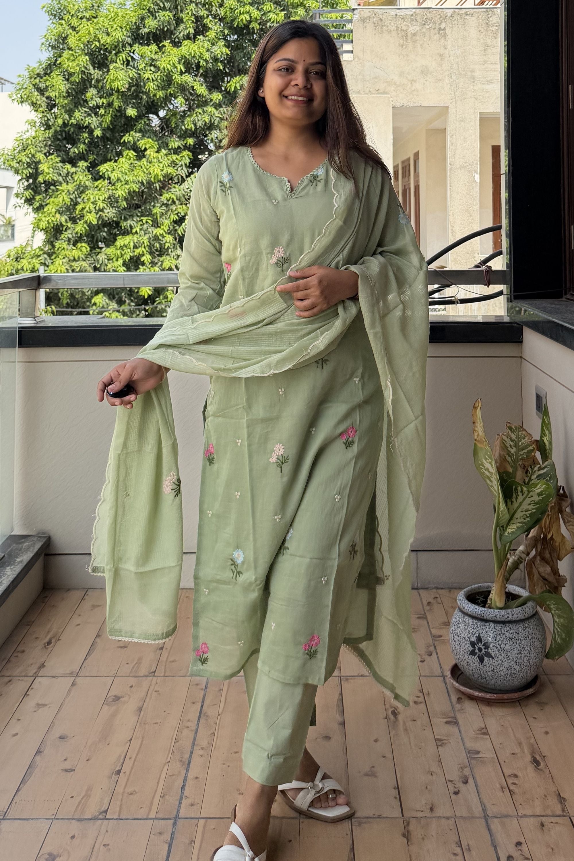 Dupatta Pant Set
