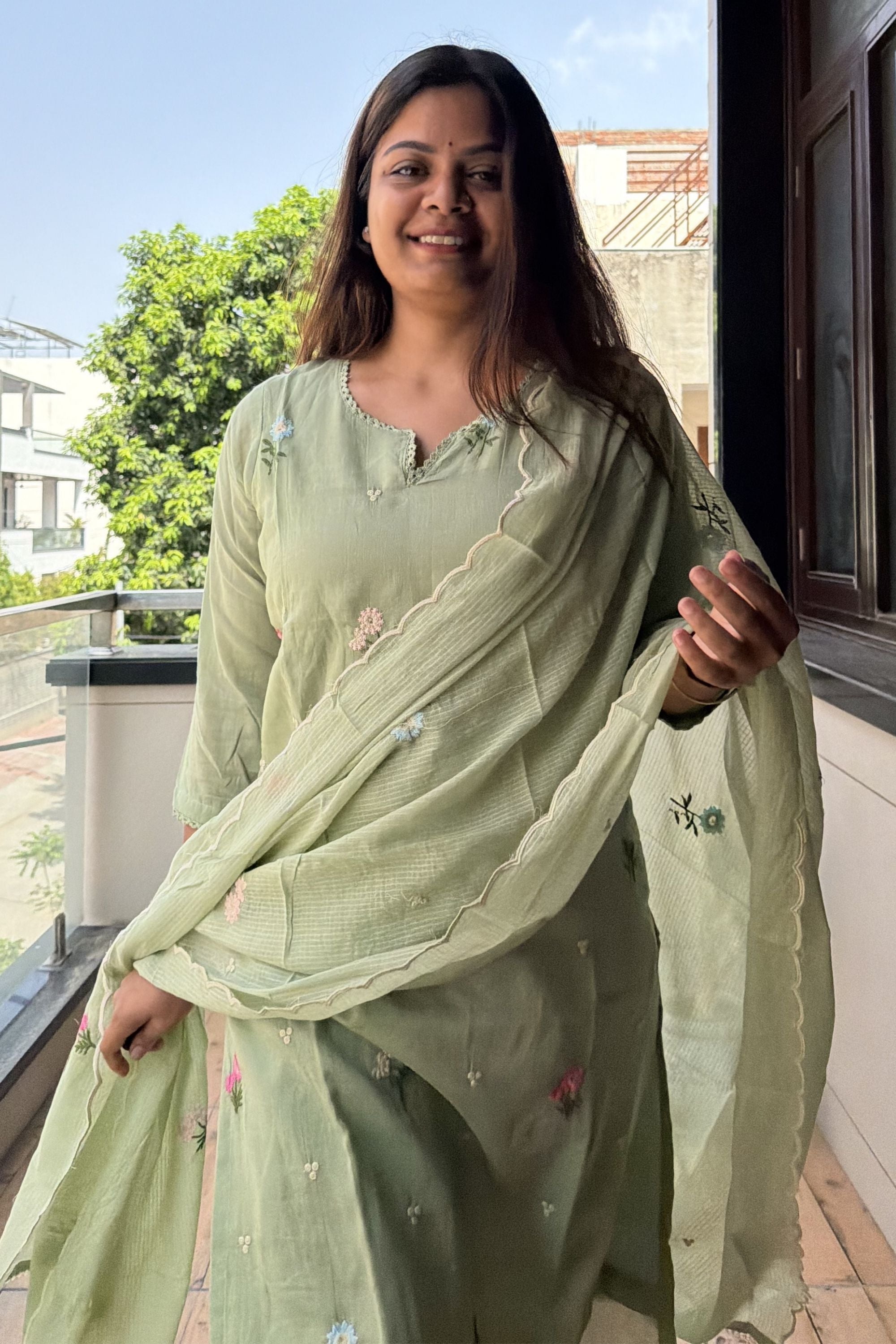 Dupatta Pant Set