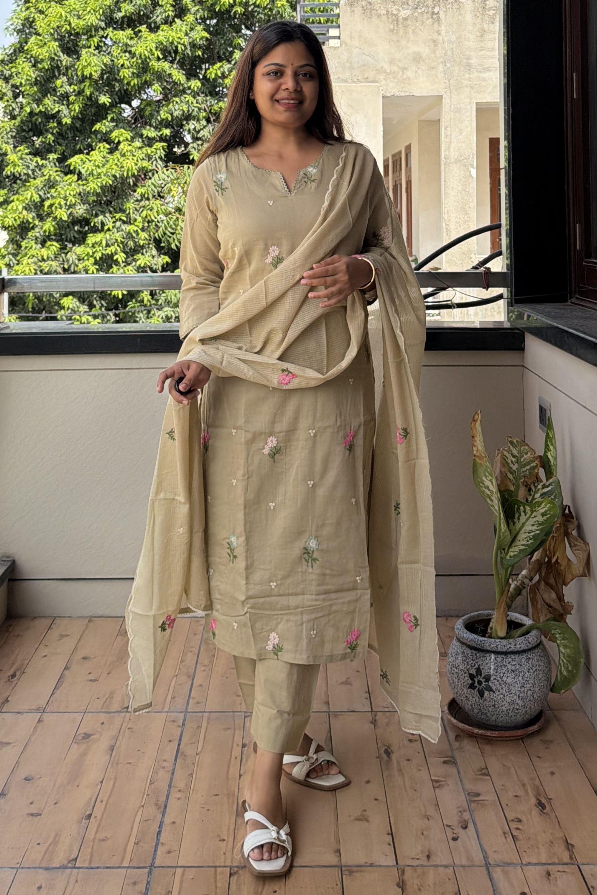 Dupatta Pant Set