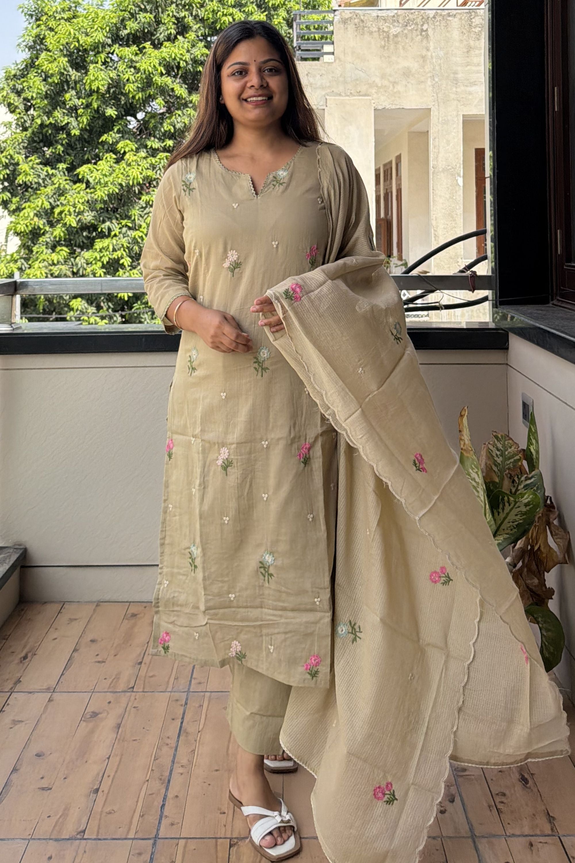 Dupatta Pant Set