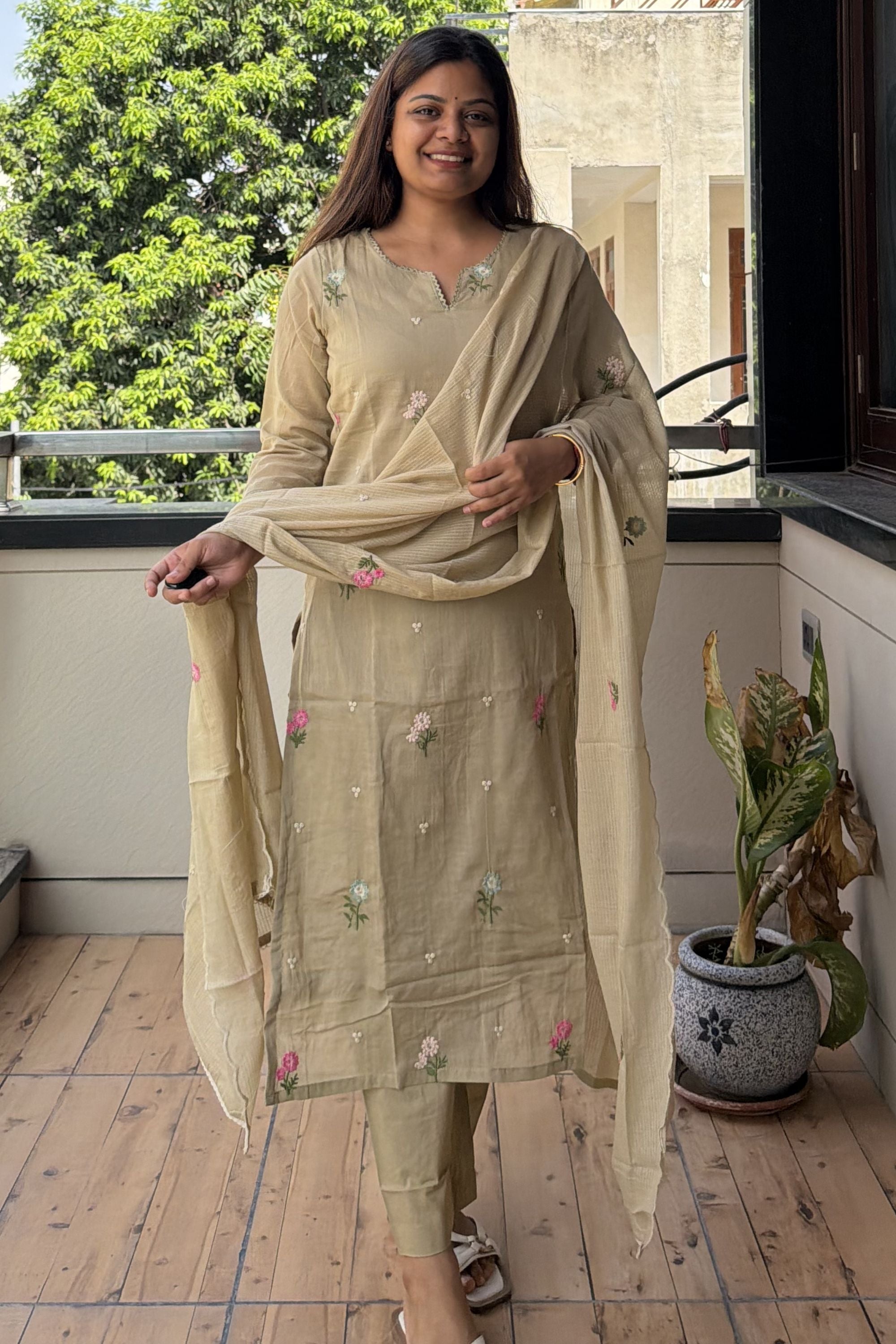 Dupatta Pant Set