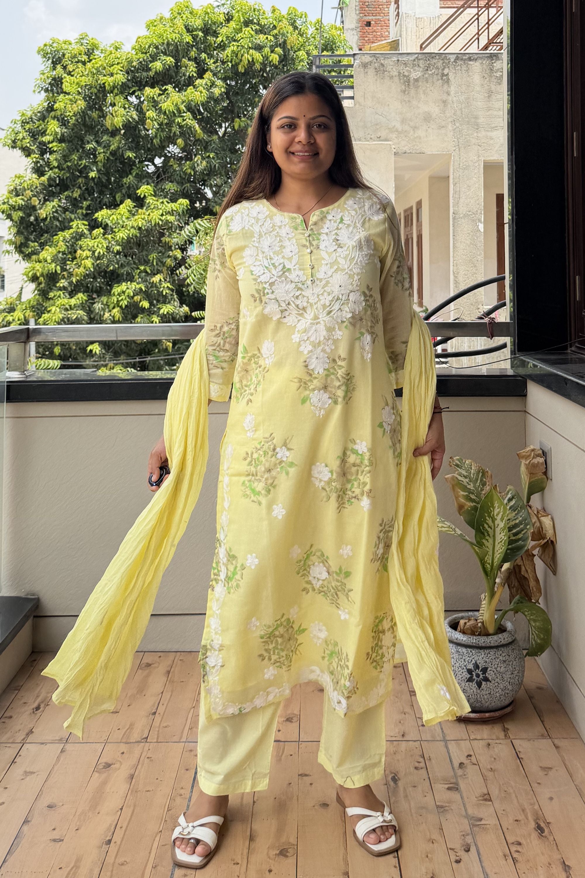 Dupatta Pant Set