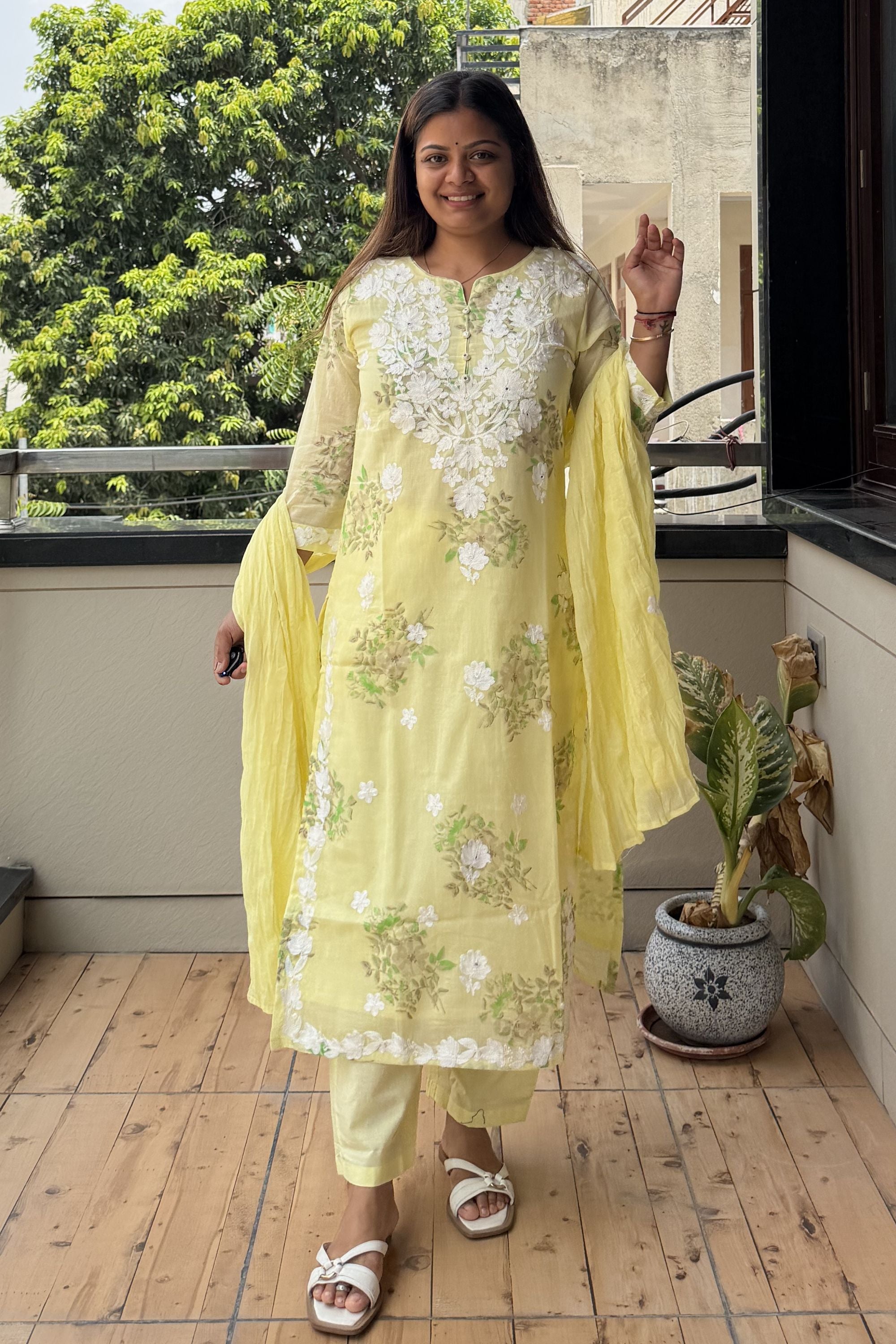 Dupatta Pant Set