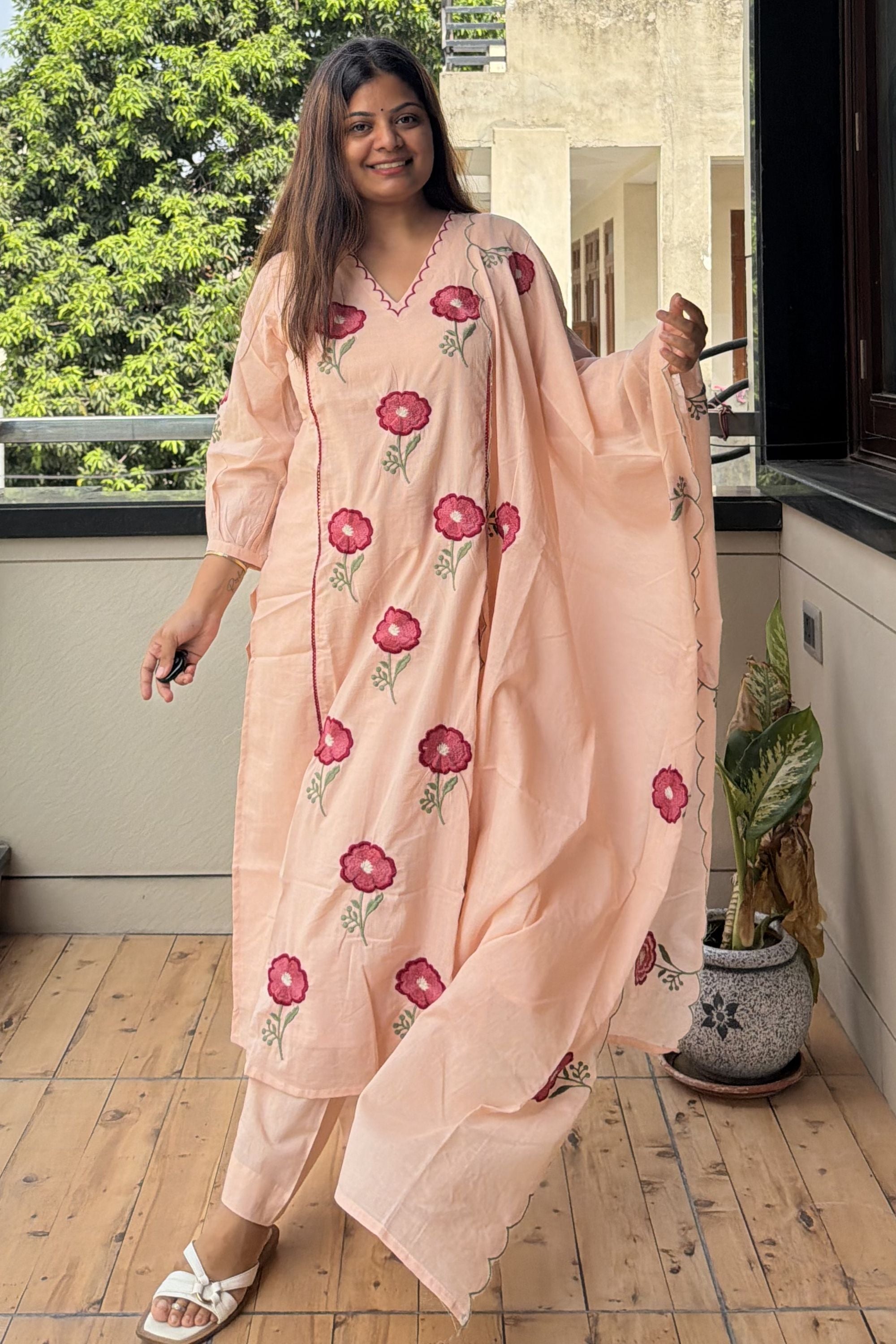 Dupatta Pant Set