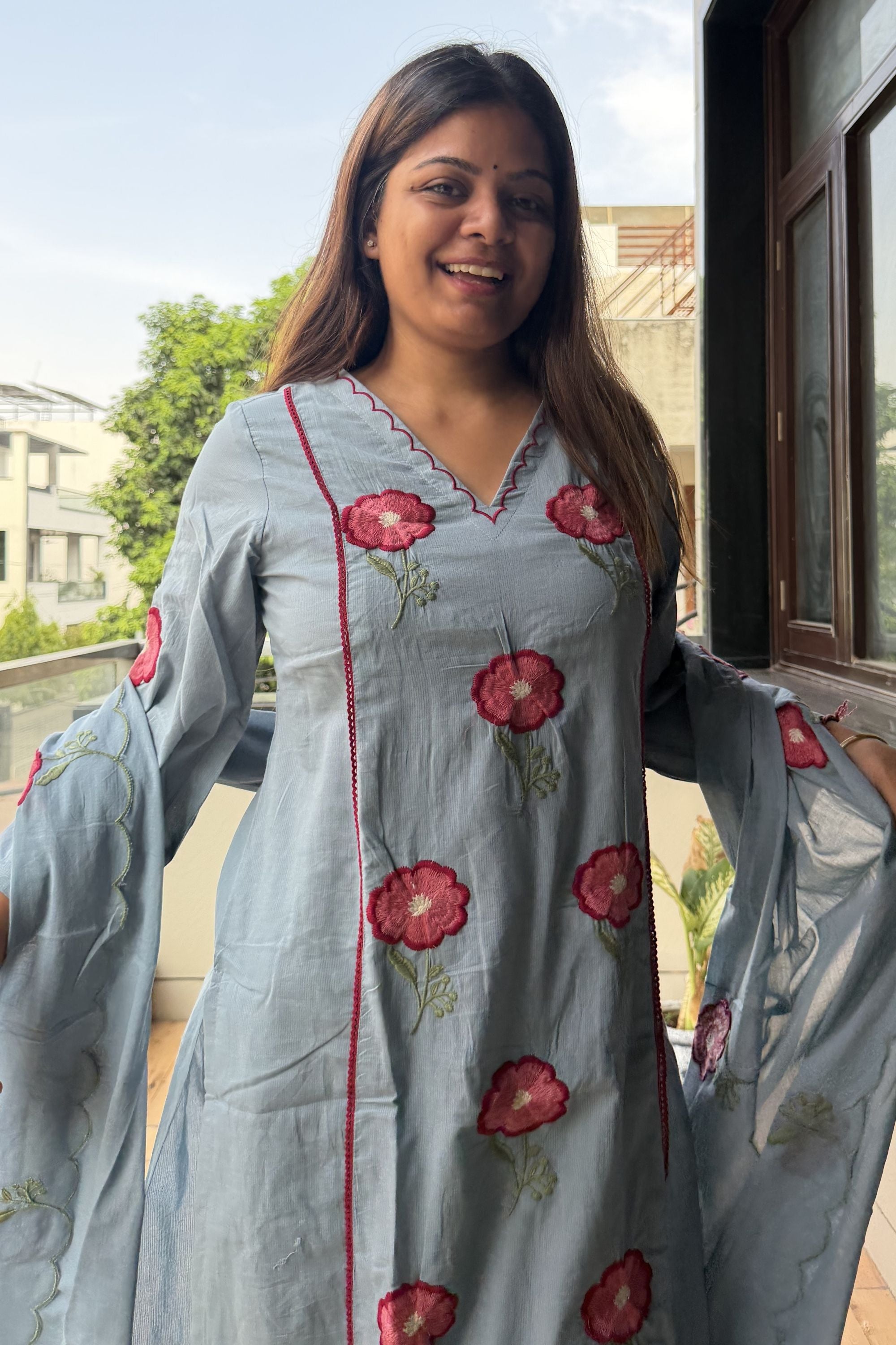 Dupatta Pant Set
