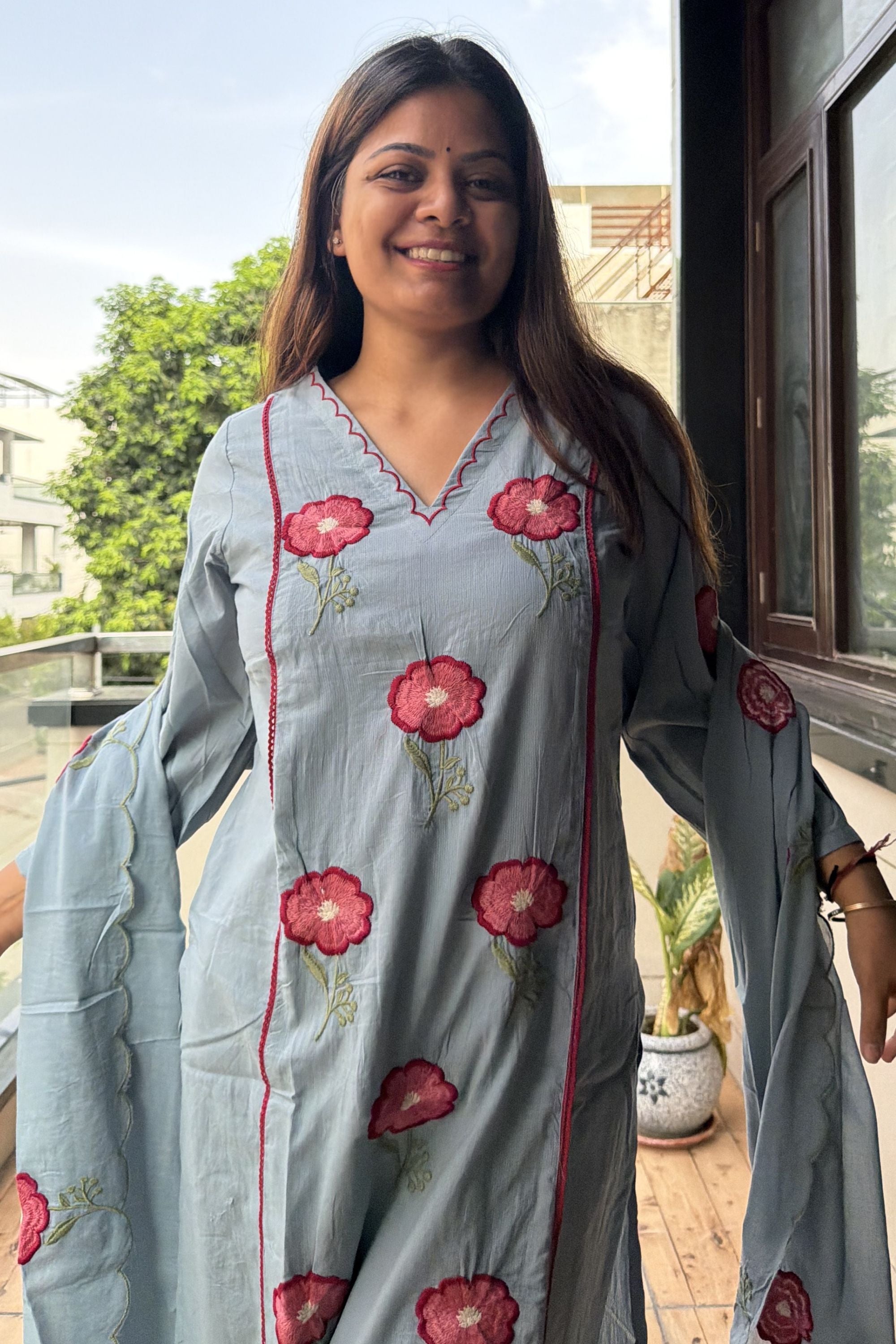 Dupatta Pant Set