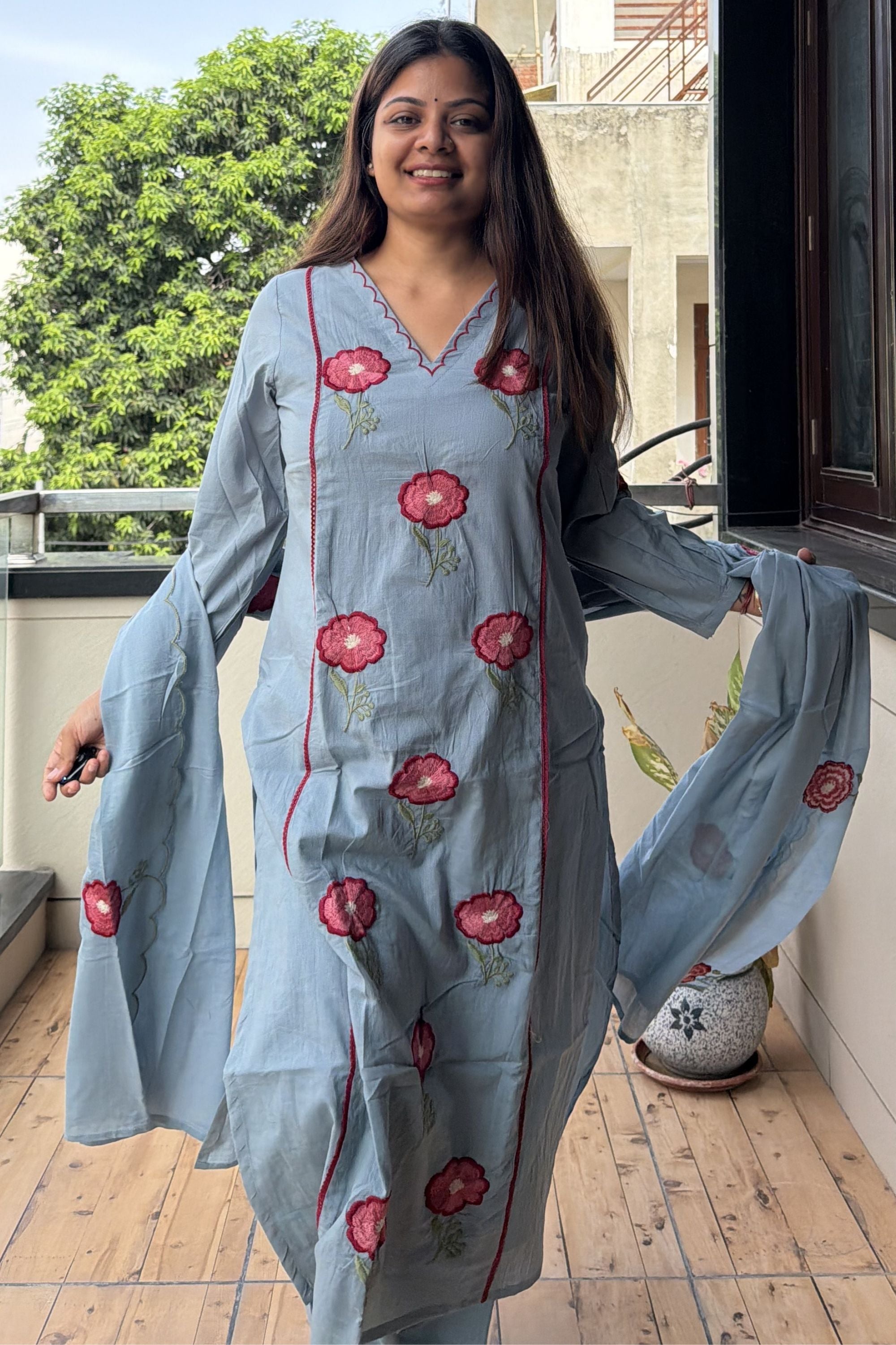 Dupatta Pant Set