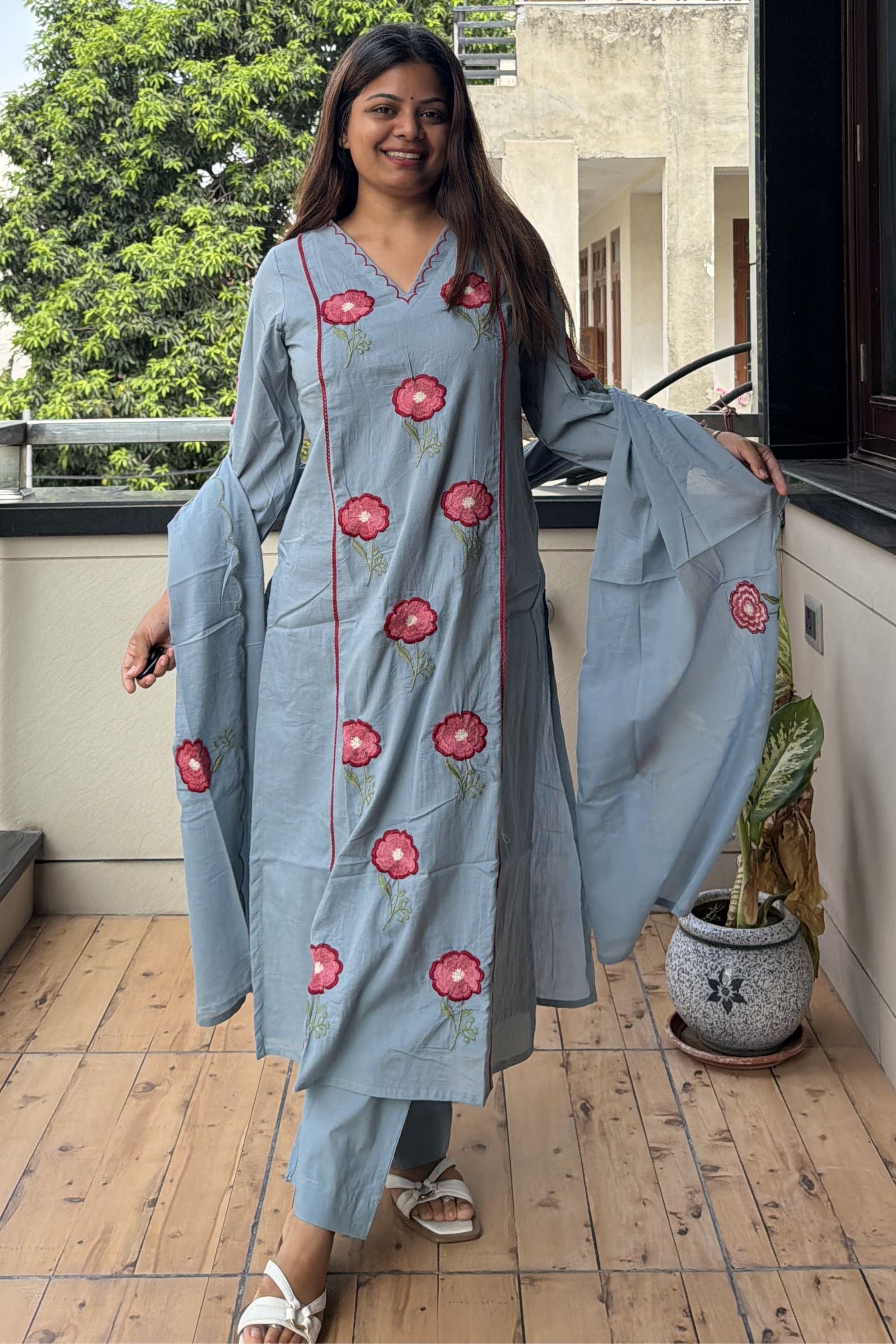 Dupatta Pant Set