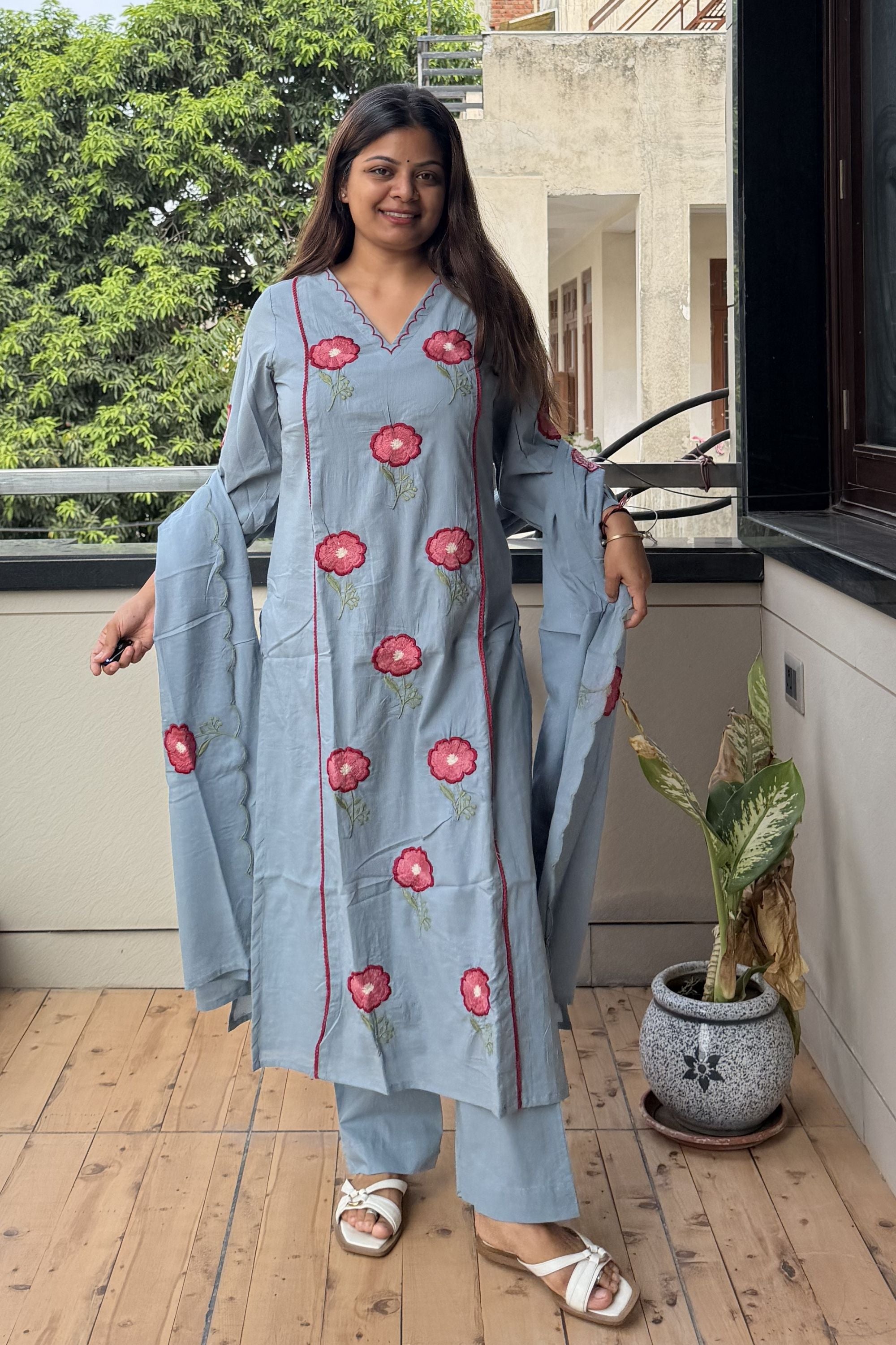 Dupatta Pant Set