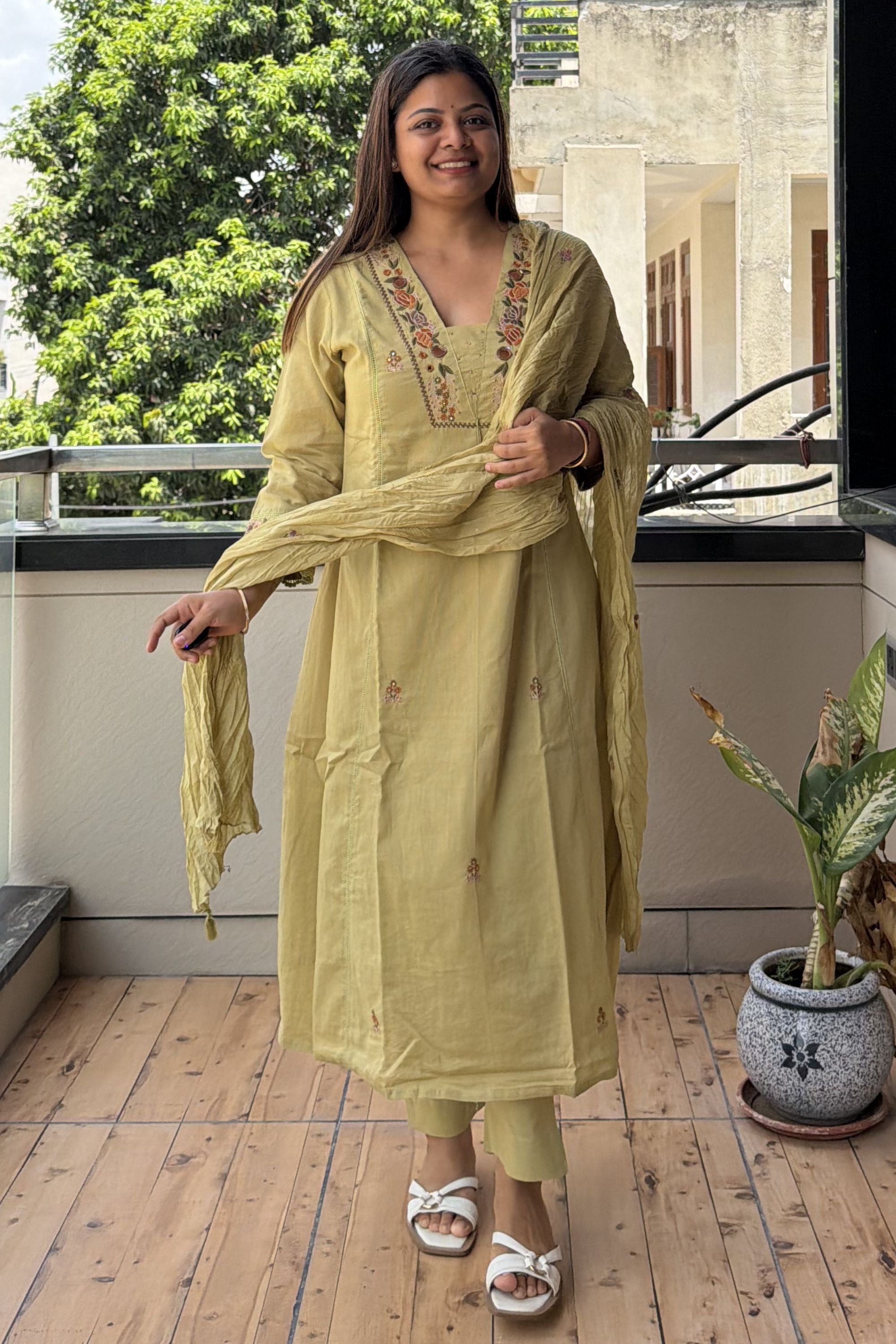 Dupatta Pant Set