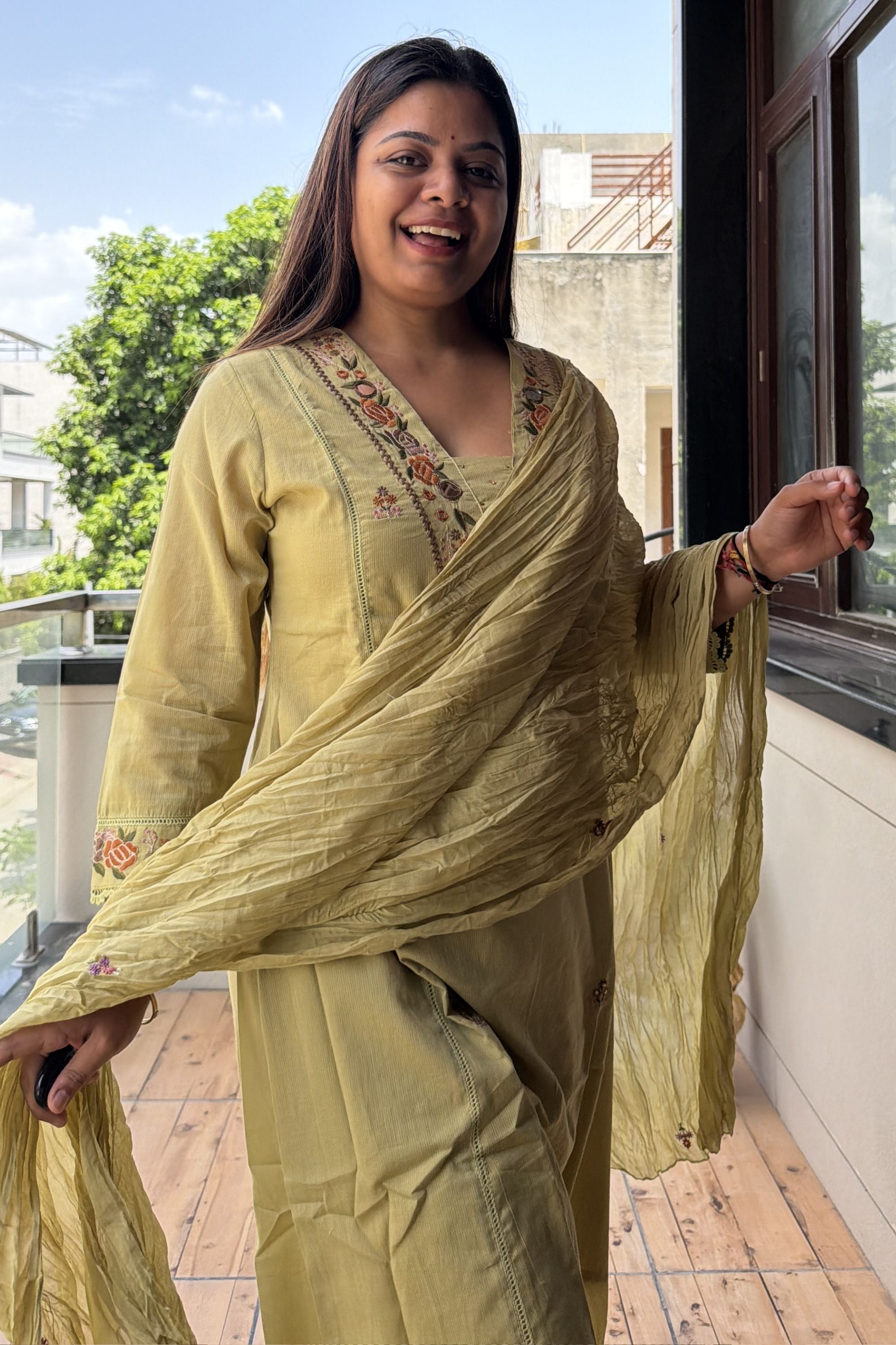 Dupatta Pant Set