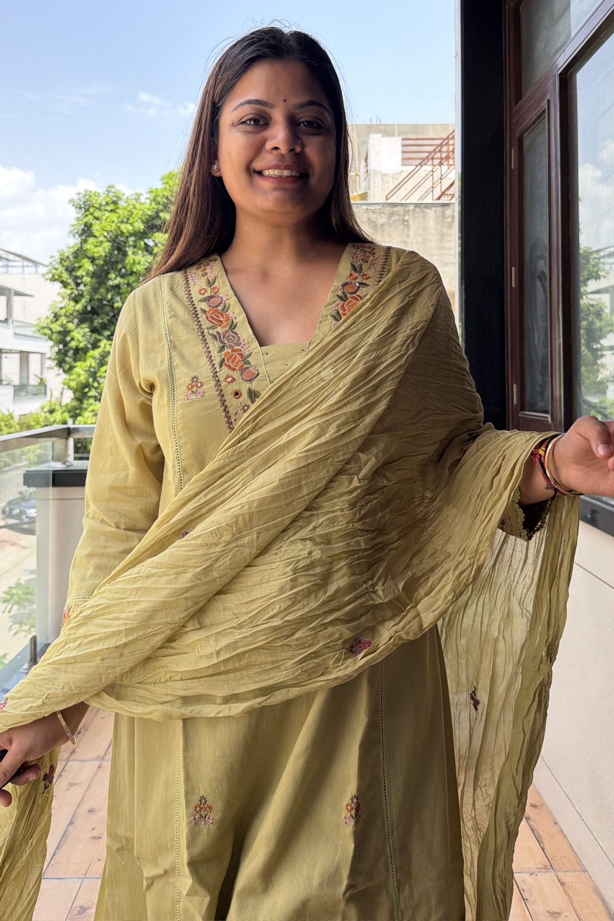 Dupatta Pant Set