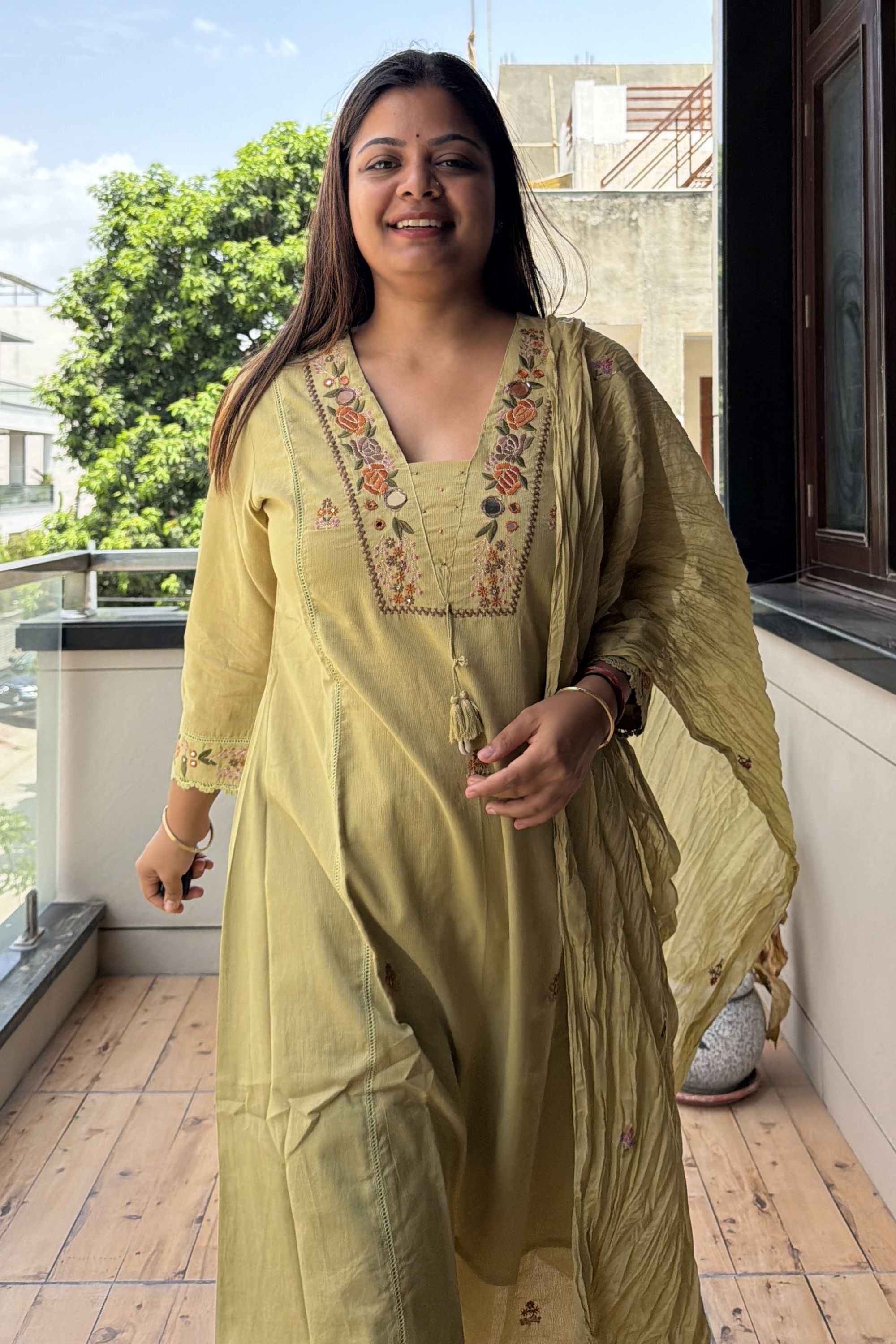 Dupatta Pant Set
