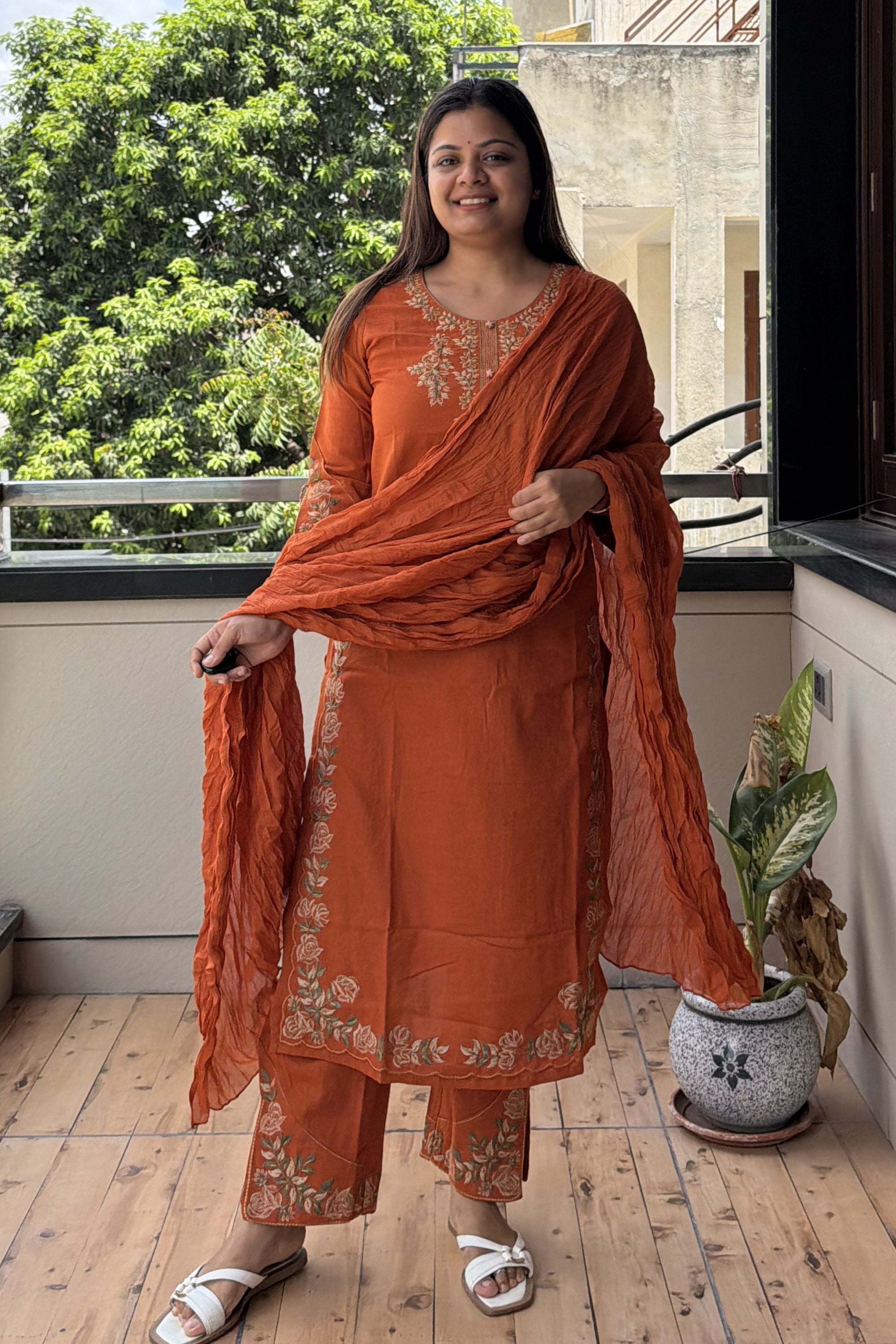 Dupatta Pant Set