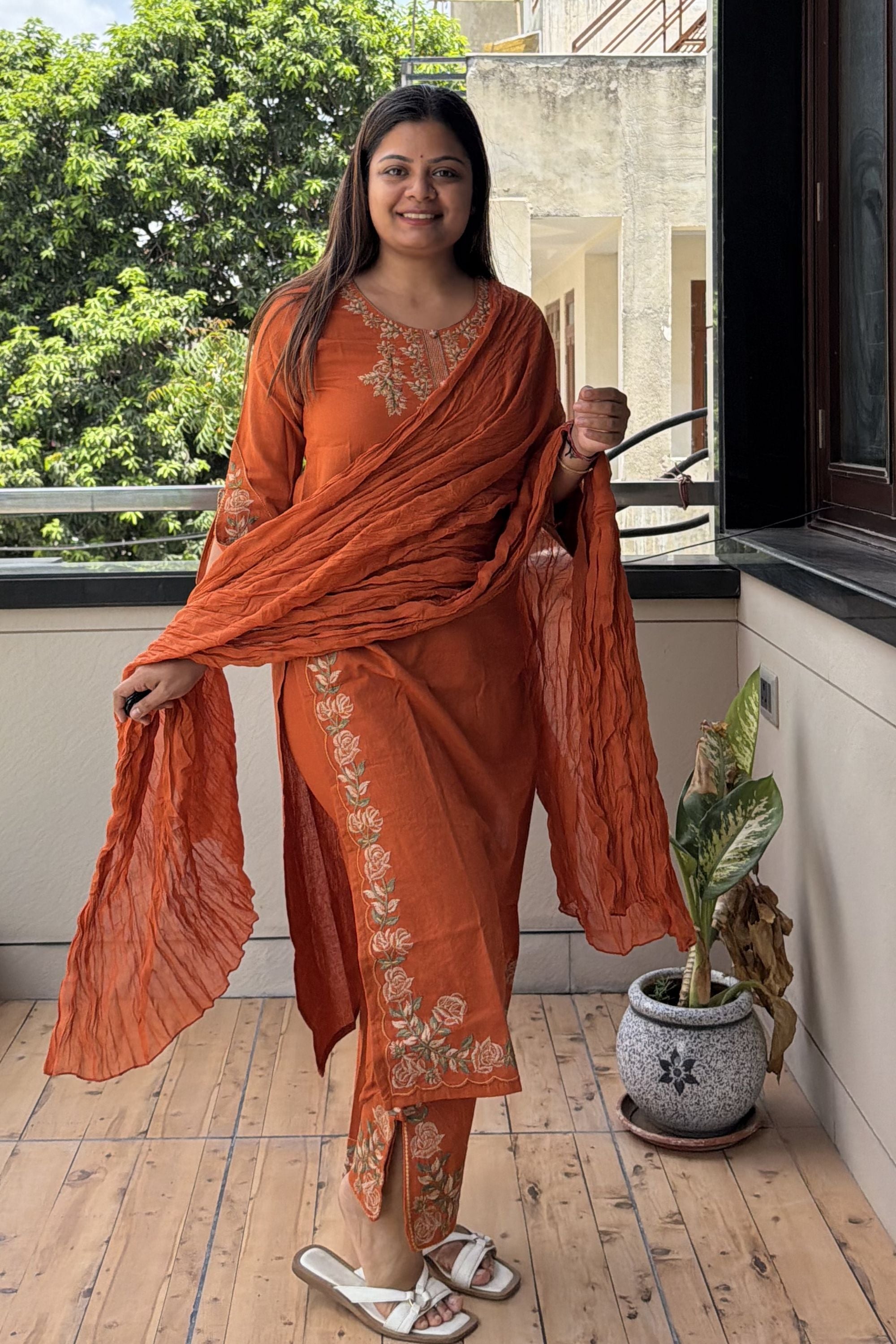 Dupatta Pant Set
