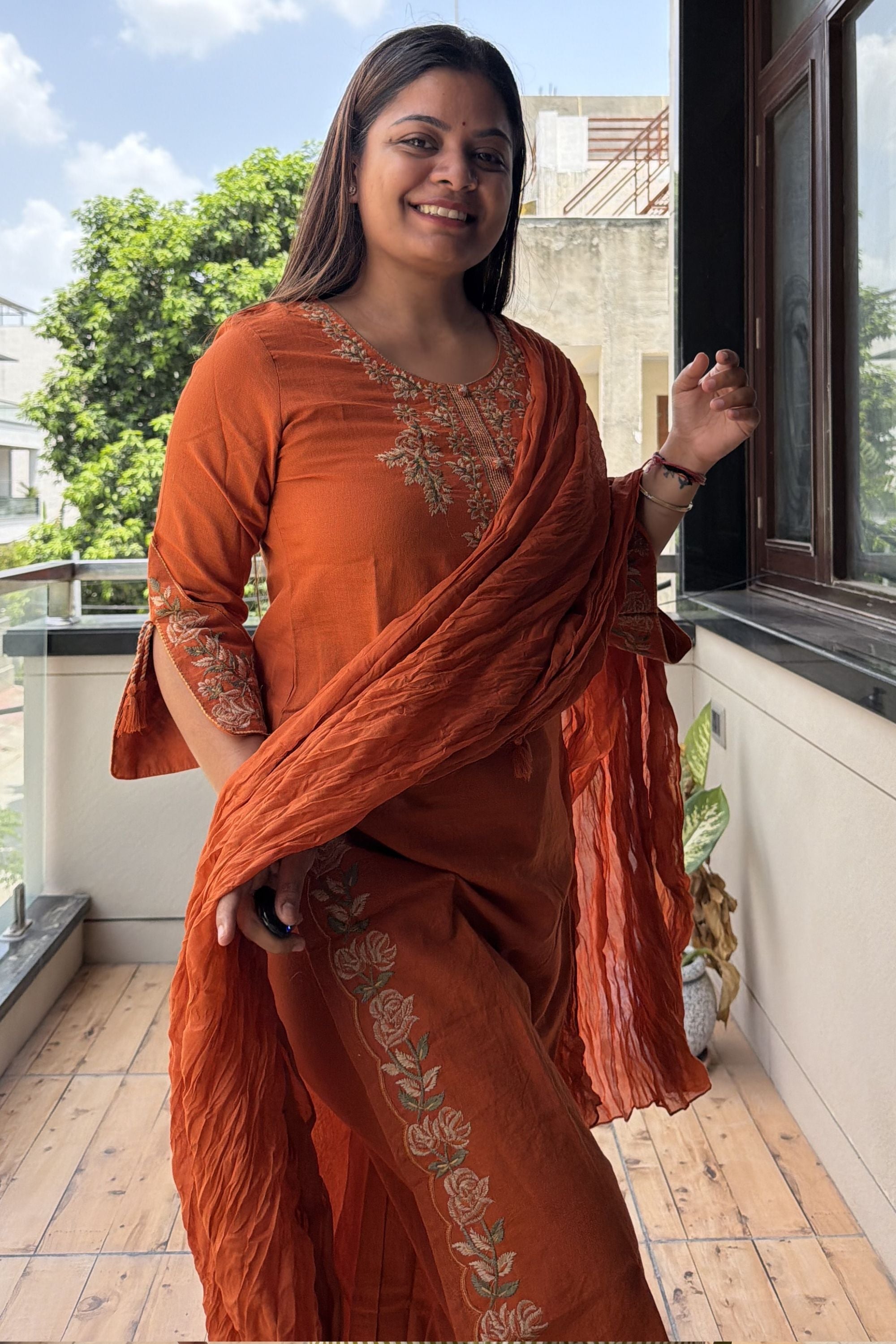 Dupatta Pant Set