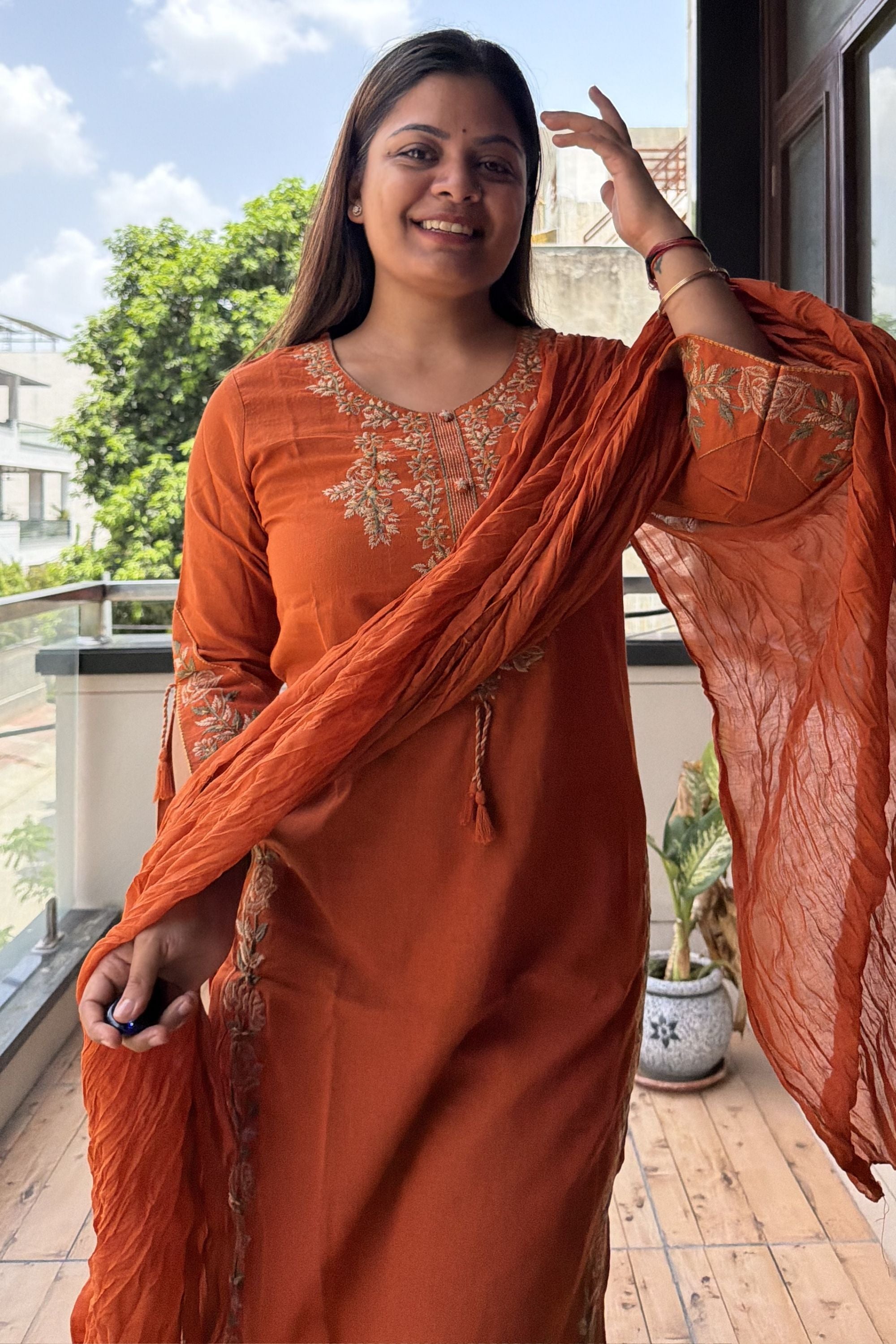 Dupatta Pant Set