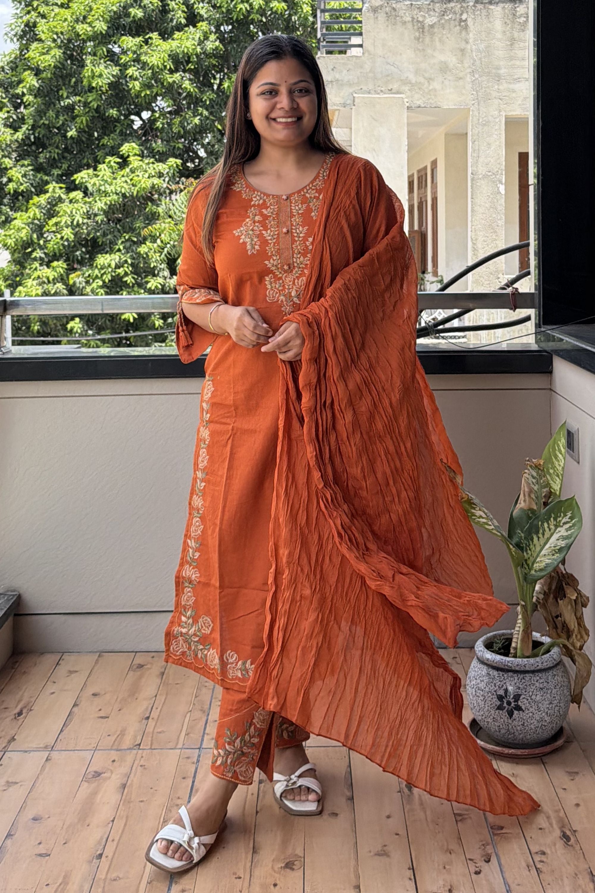 Dupatta Pant Set