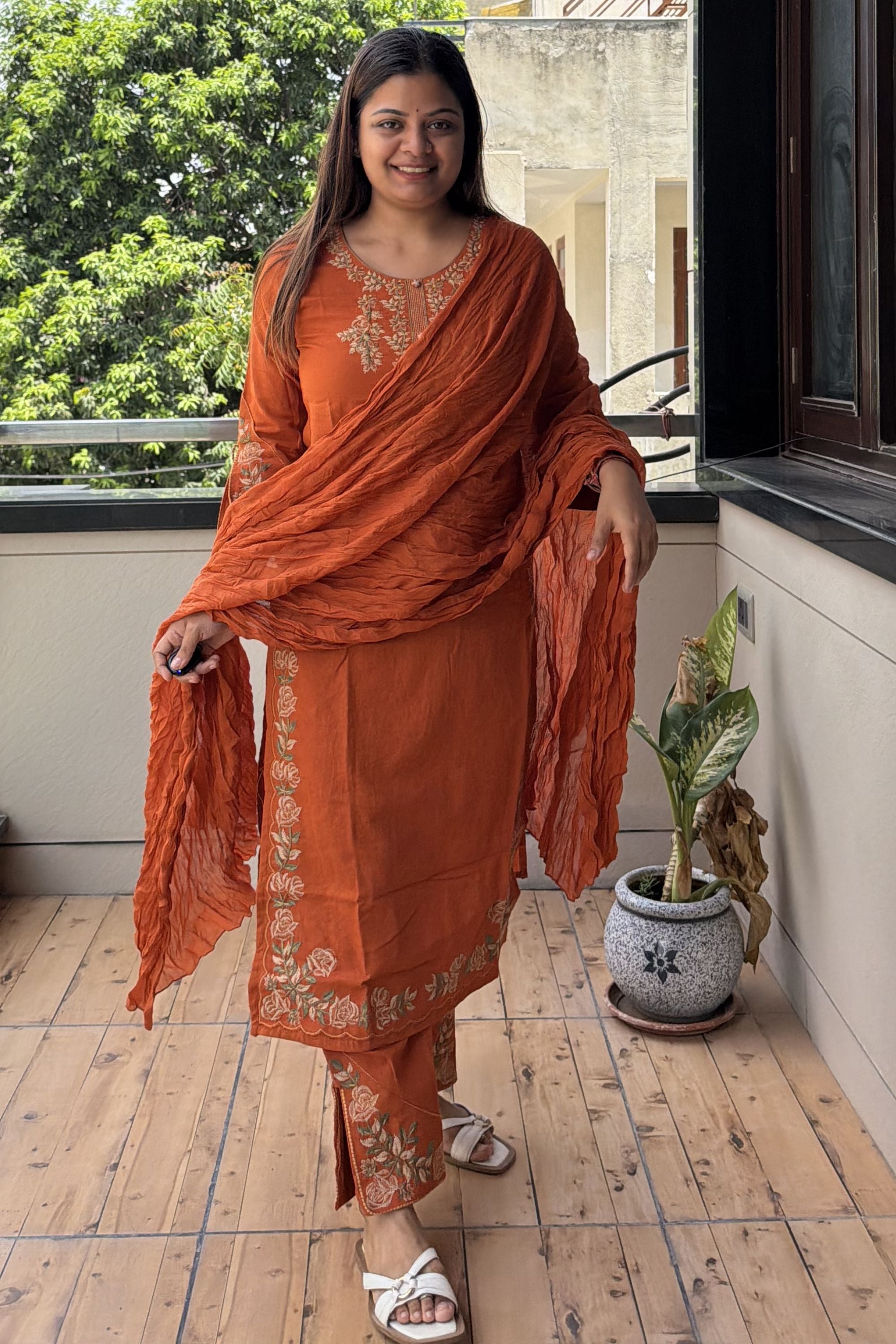 Dupatta Pant Set