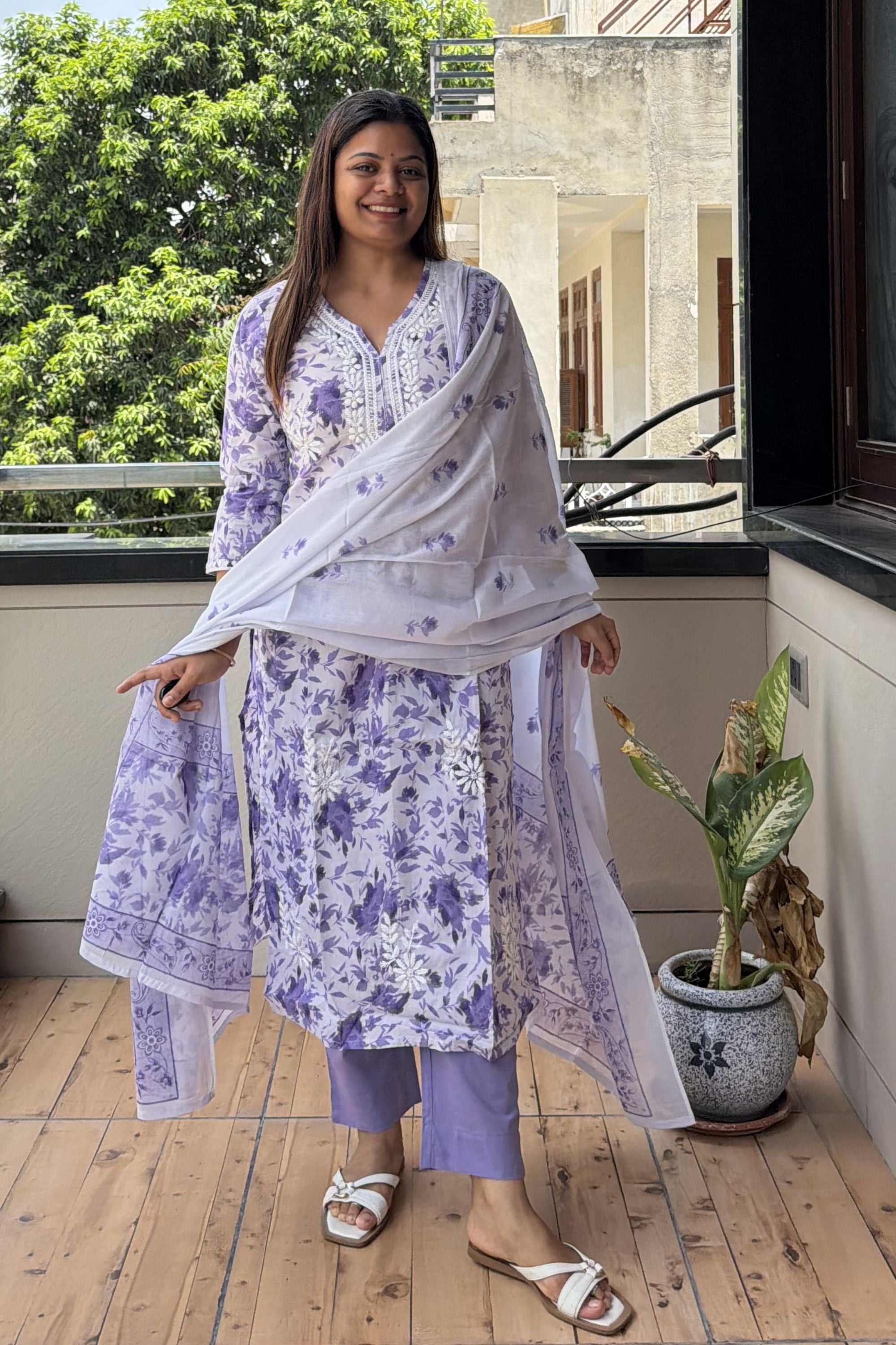 Dupatta Pant Set