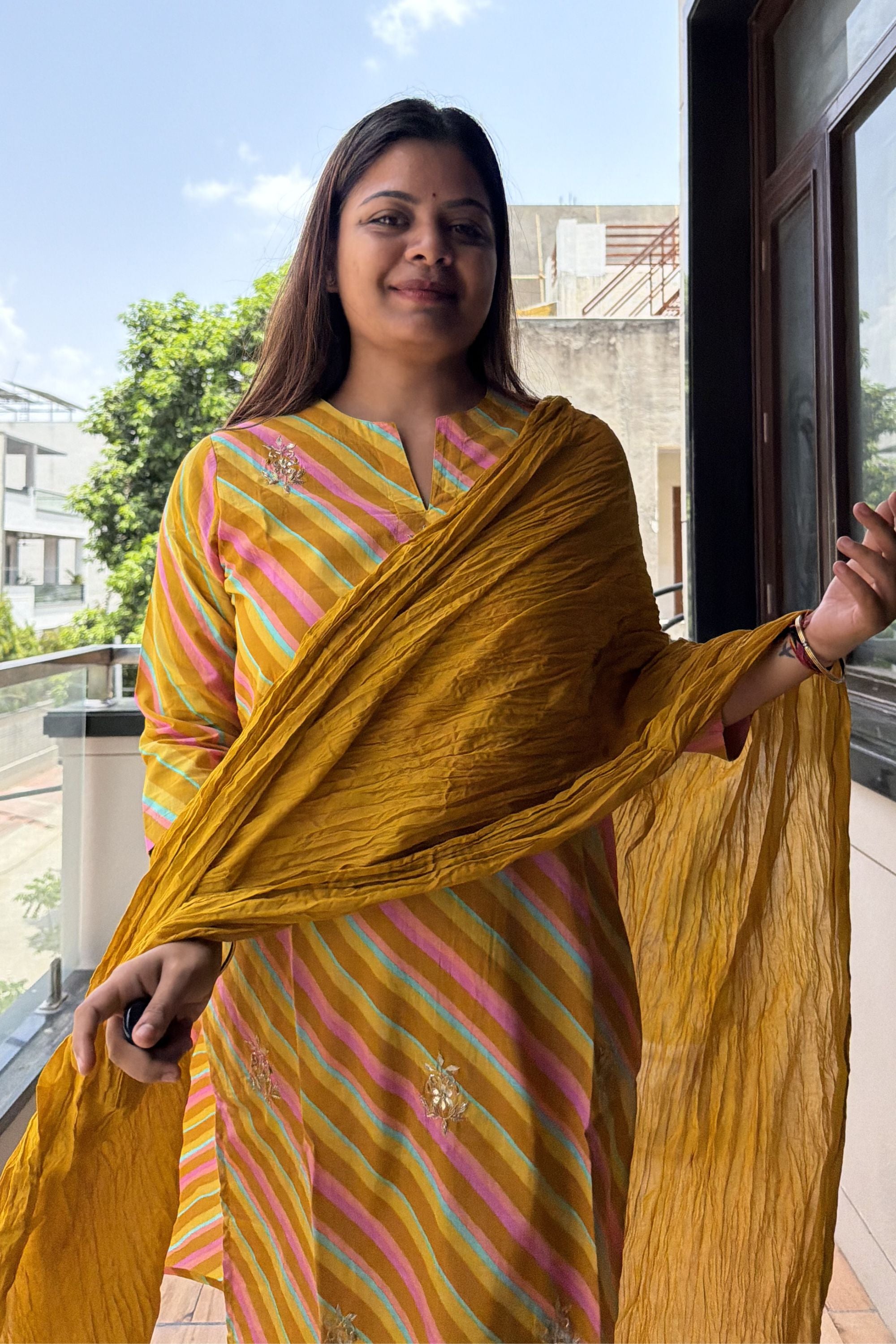 Dupatta Pant Set