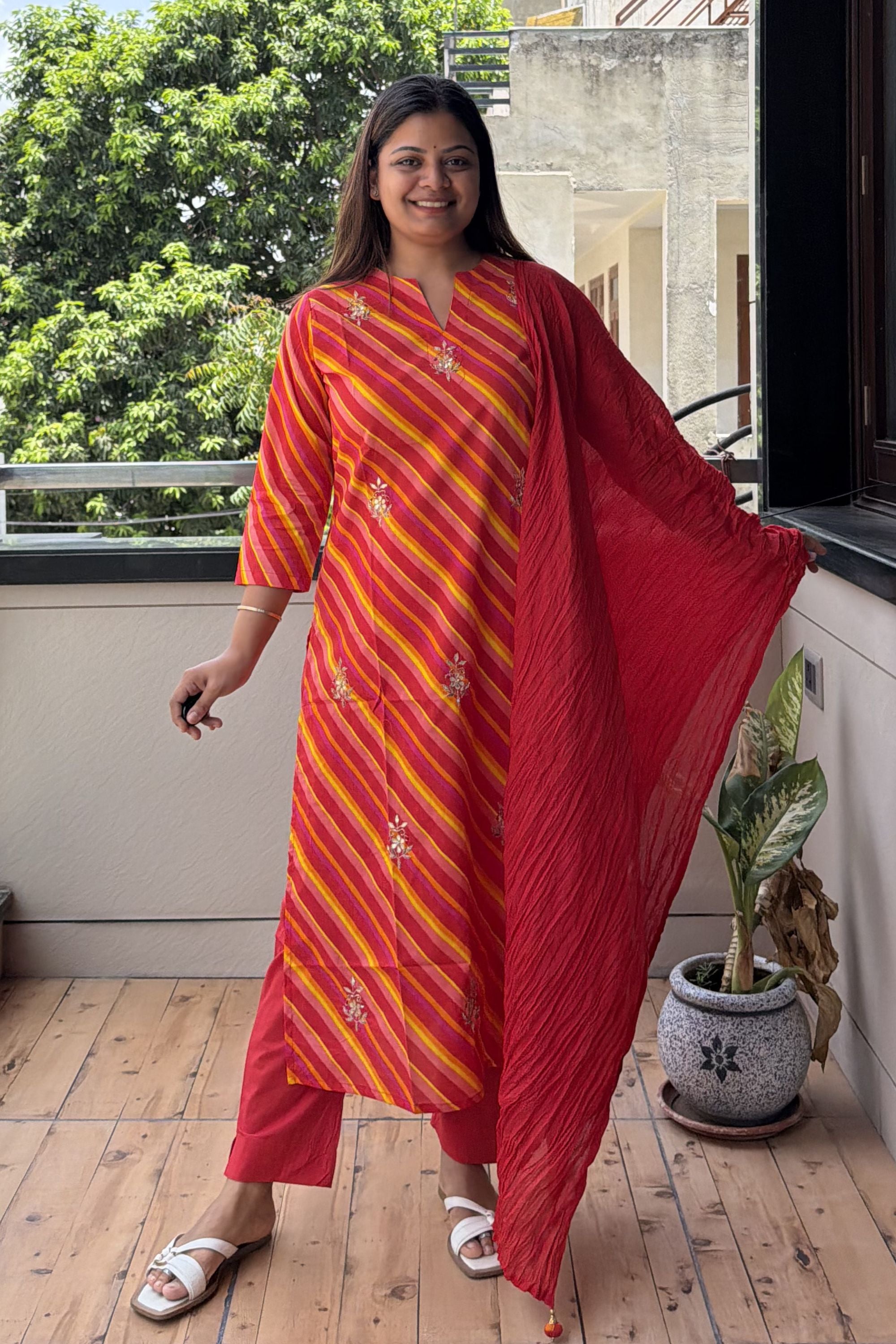 Dupatta Pant Set