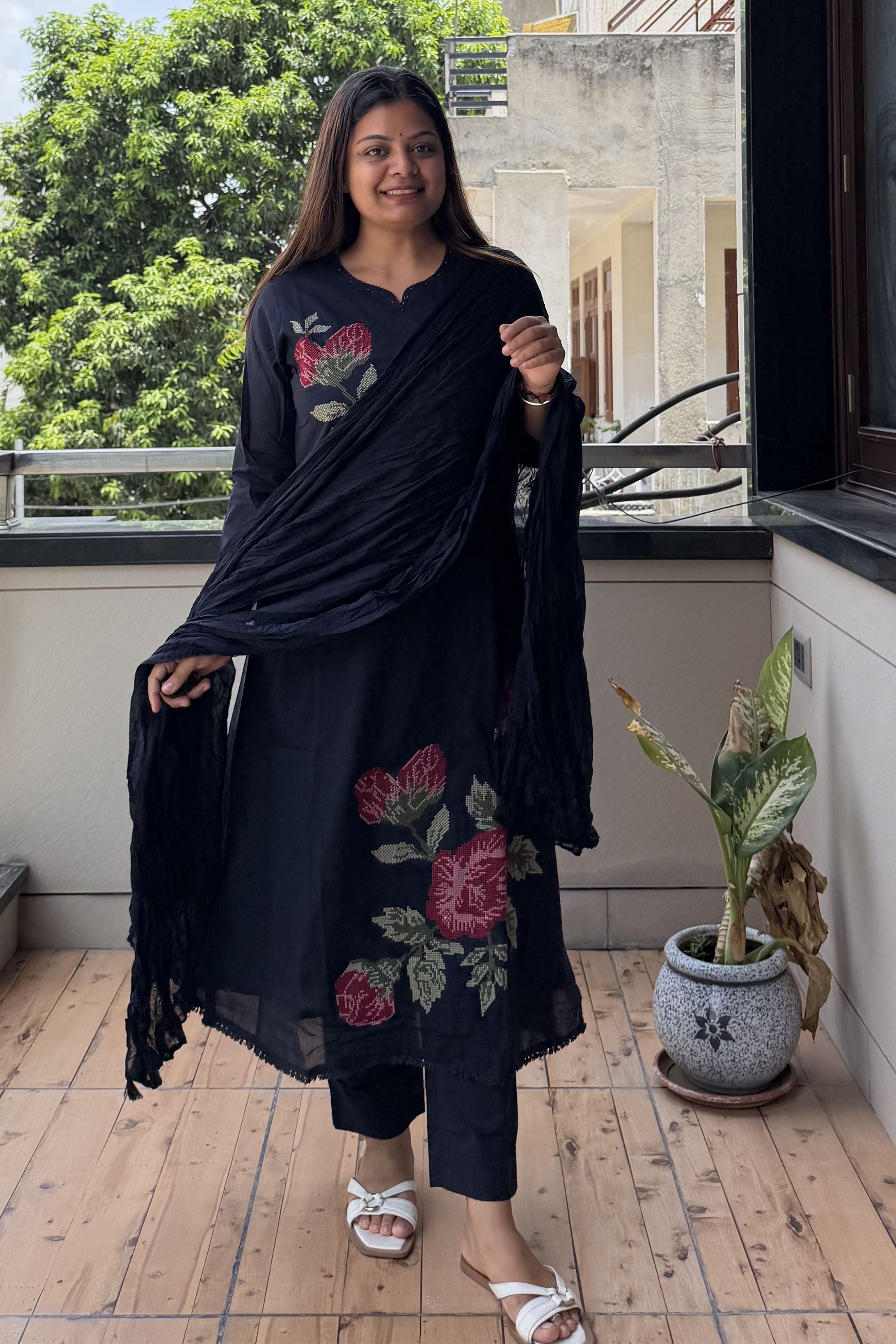 Dupatta Pant Set