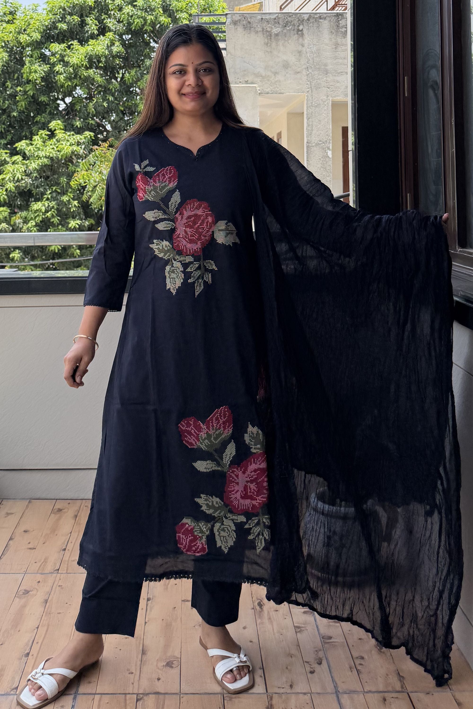 Dupatta Pant Set